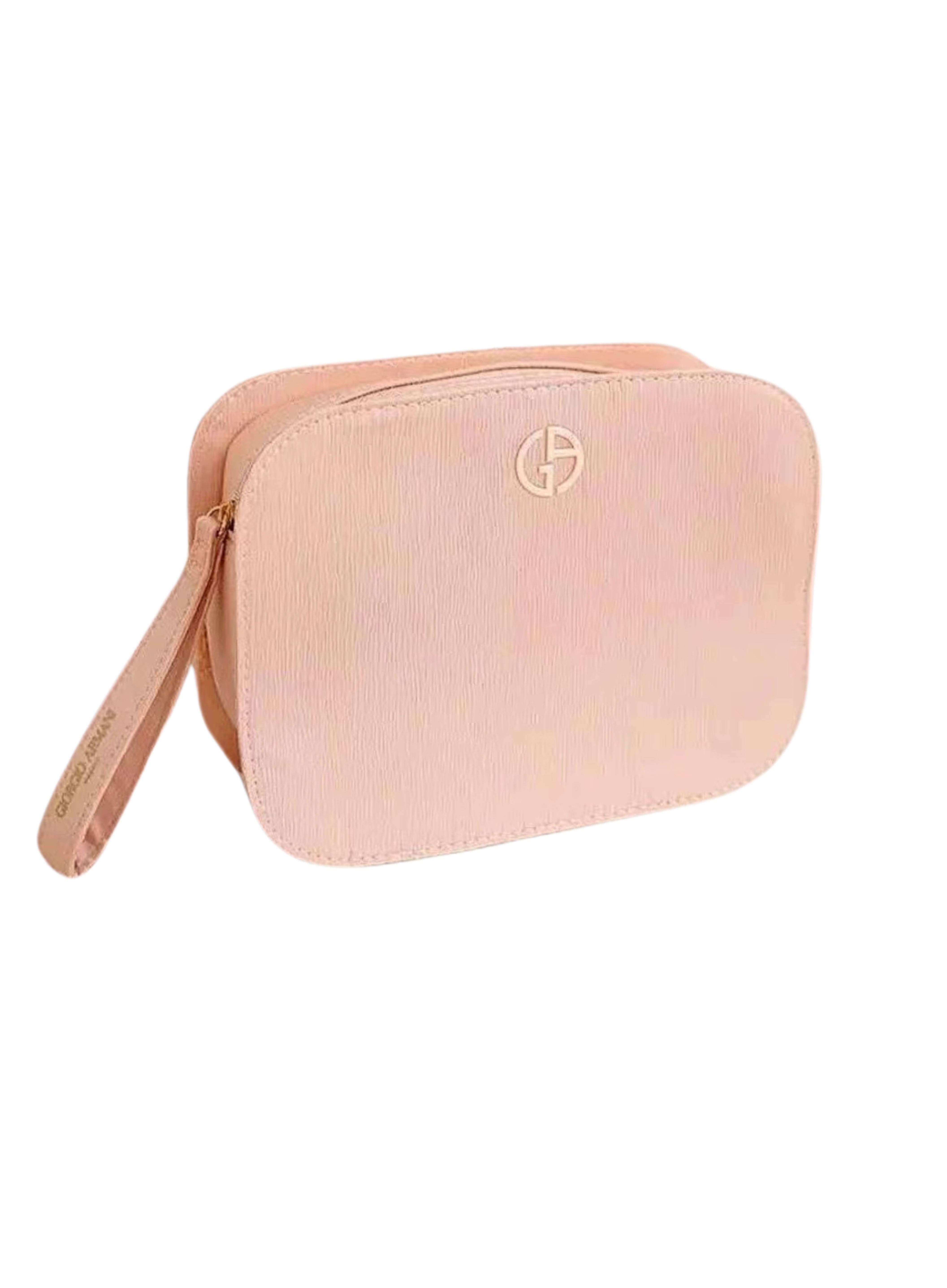GIORGIO ARMANI Cream Color L Size Cosmetics Bag