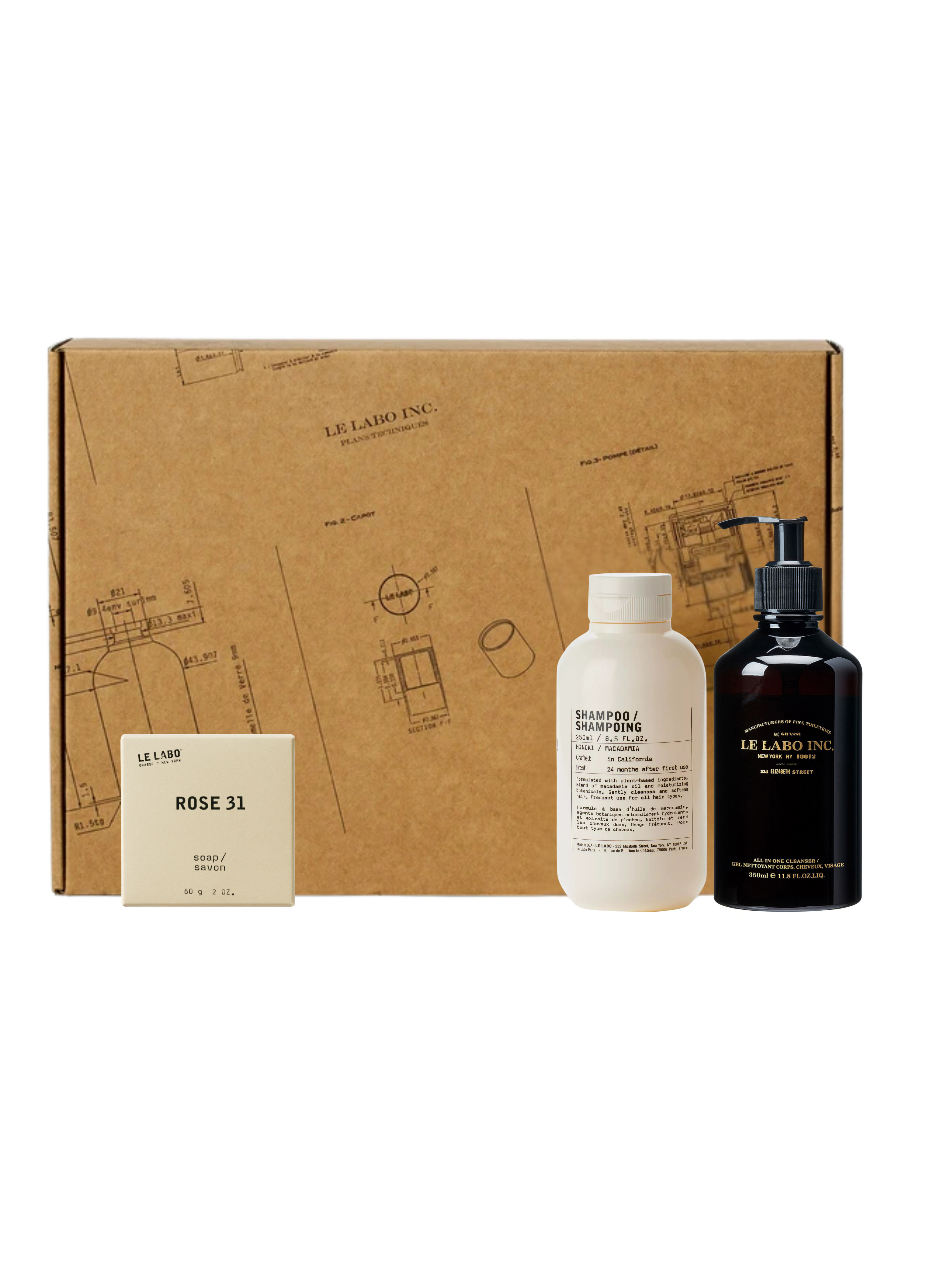 Le Labo Rose 31 Gift Set with Shampoo, Hand & Body Wash, and Soap — Authentic at Exquisite Georgia
