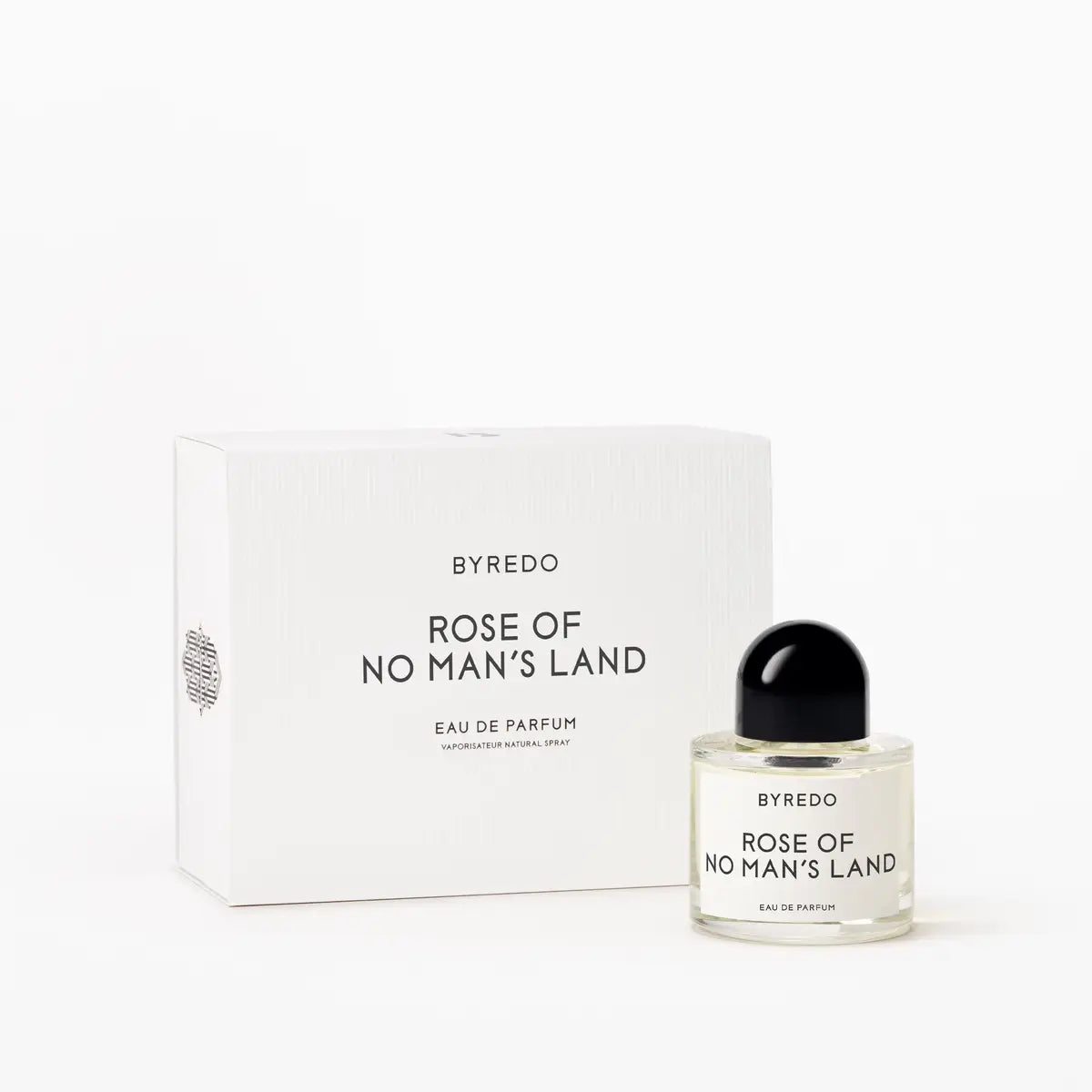 Byredo Rose of No Man's Land perfume bottle and packaging on a white background