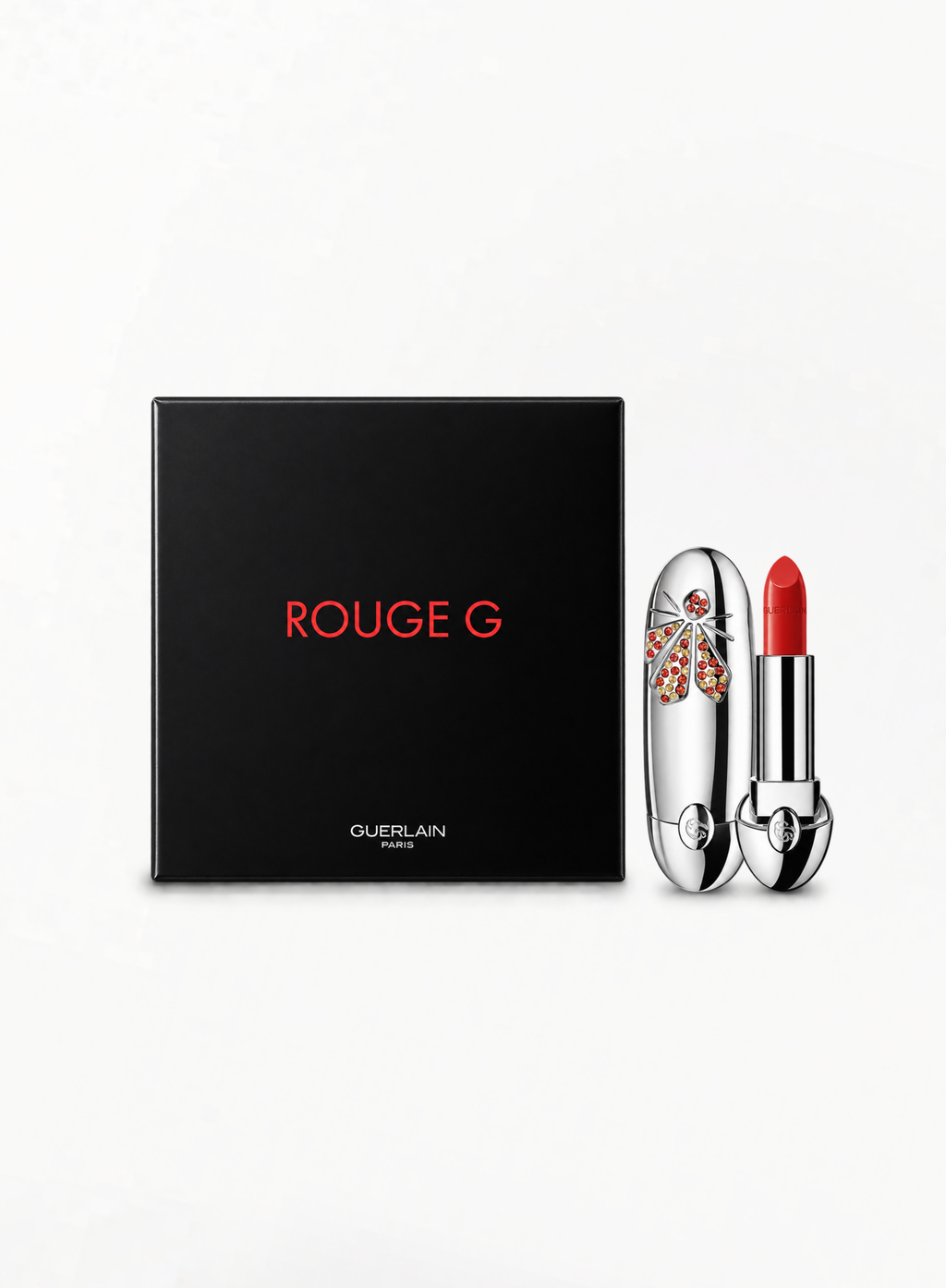 GUERLAIN Rouge G Prestige ტუჩსაცხი და ქეისი – Lucky Bee ლიმიტირებული გამოშვება 214