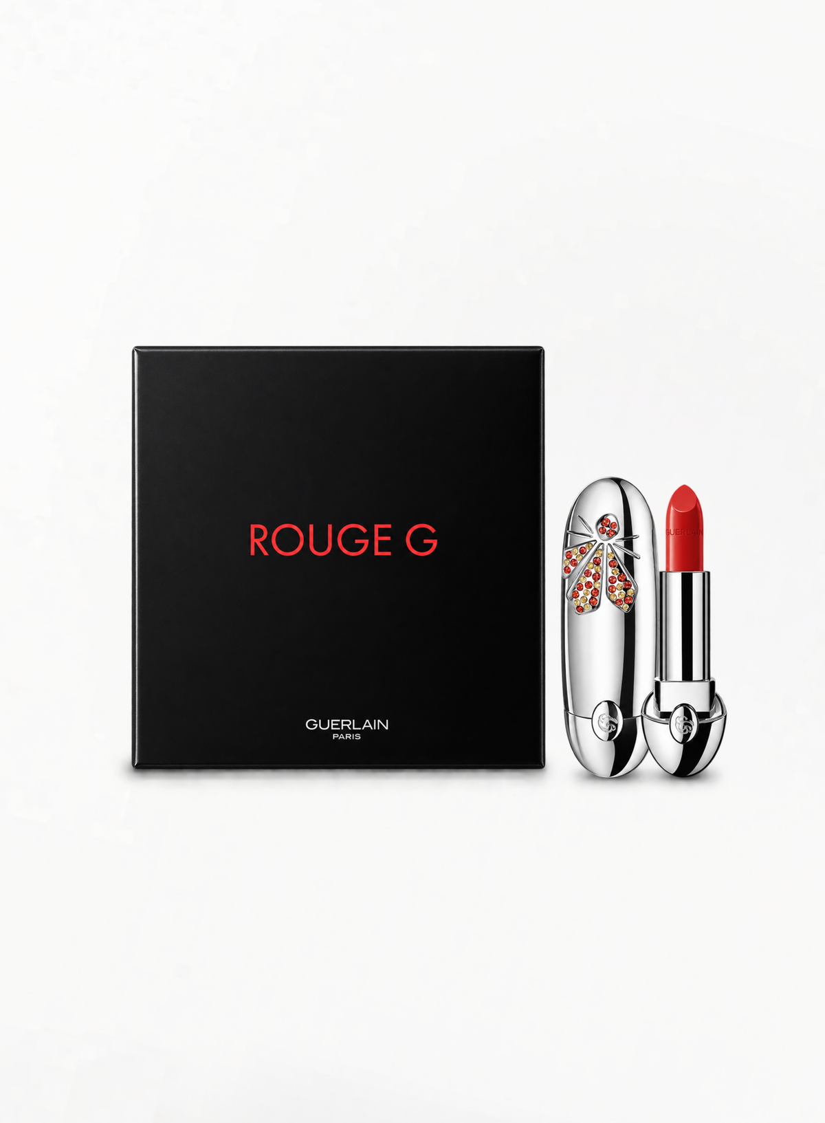 GUERLAIN Rouge G Prestige ტუჩსაცხი და ქეისი – Lucky Bee ლიმიტირებული გამოშვება 214