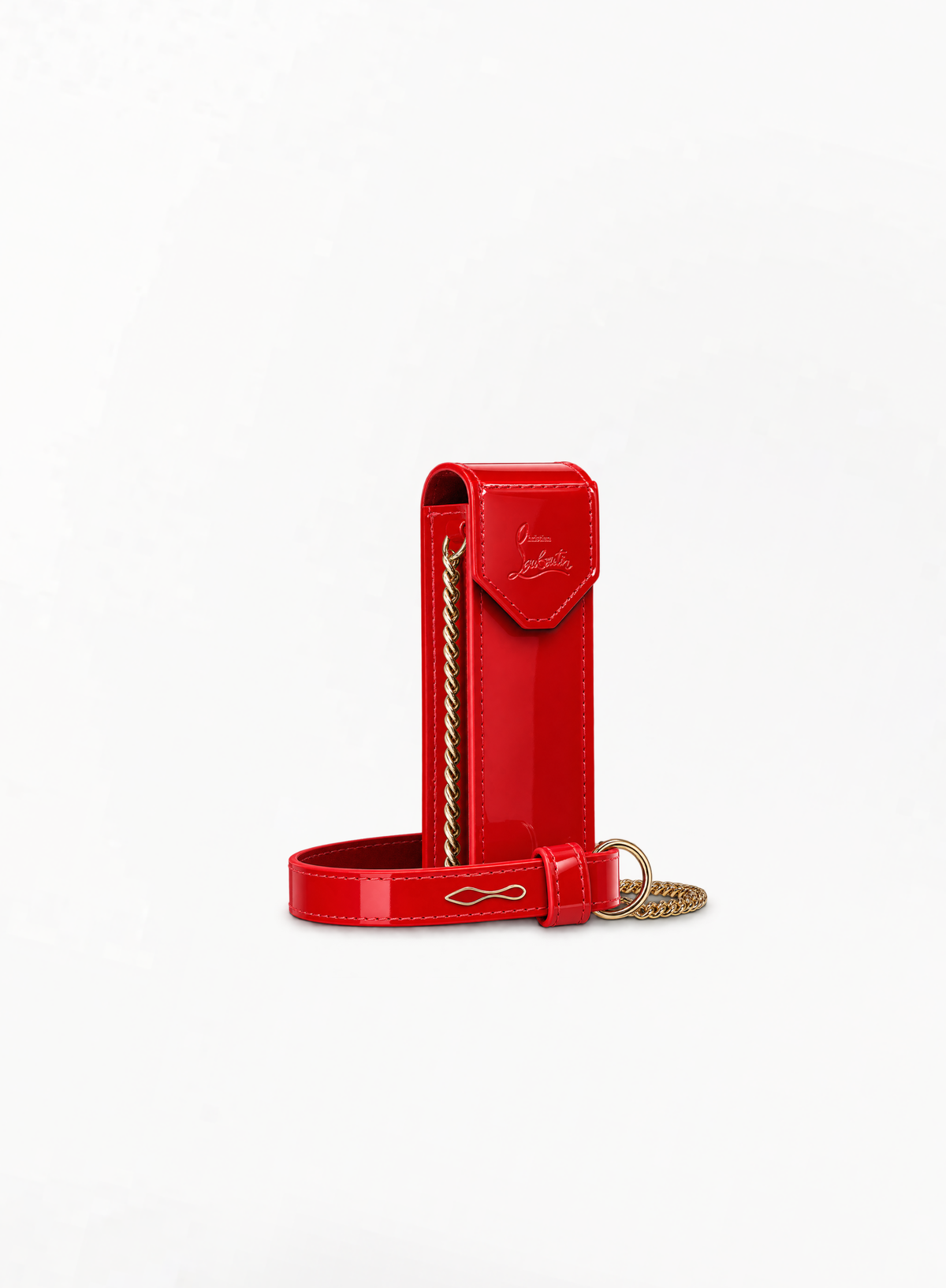 CHRISTIAN LOUBOUTIN ტუჩსაცხის პრიალა ჩანთა 15x4x3.5სმ