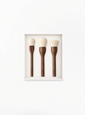 GUERLAIN პრემიუმ ხის ფუნჯების ნაკრები (3 ცალი)
