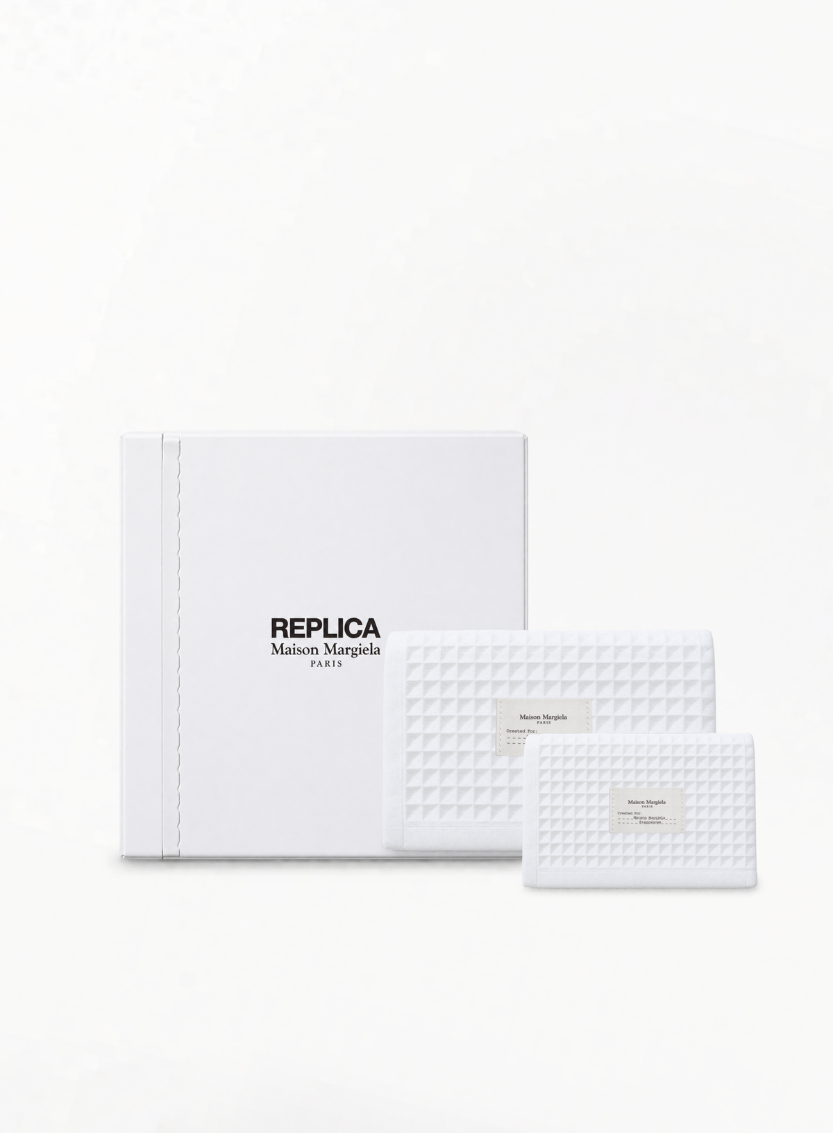 MAISON MARGIELA REPLICA პირსახოცების სეტი S – 75×35 სმ / M – 140×70 სმ