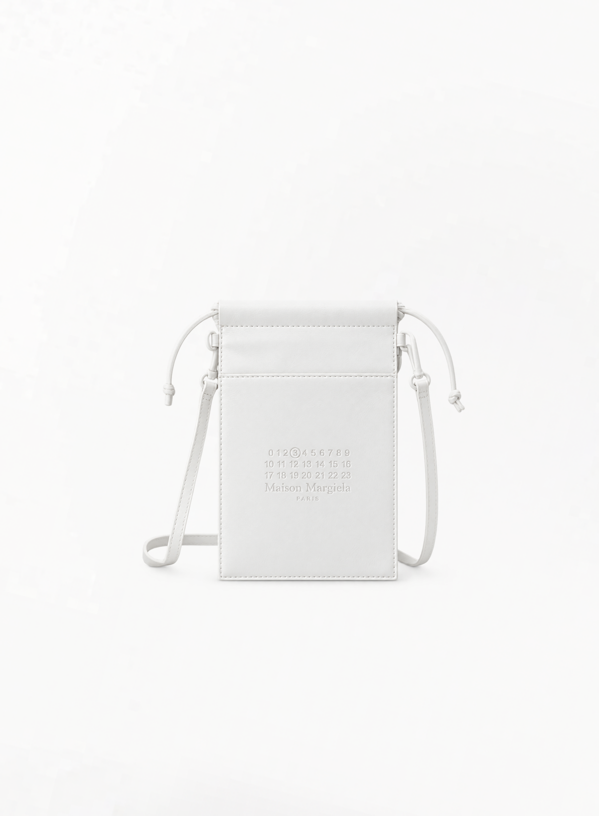 MAISON MARGIELA REPLICA ლიმიტირებული თეთრი ჩანთა ტყავის ეფექტით 19.5x12სმ