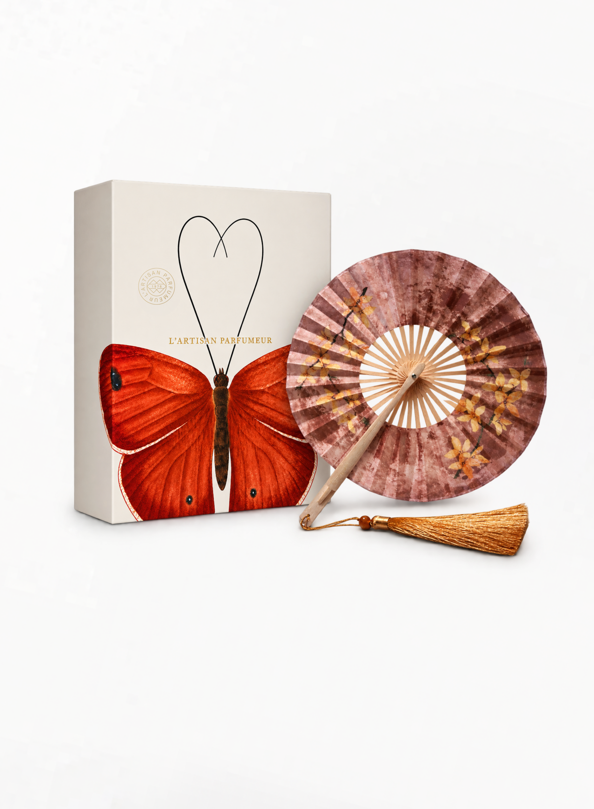 L’ARTISAN PARFUMEUR Wooden Hand Fan – Limited Edition Gift Box (15.5 cm)
