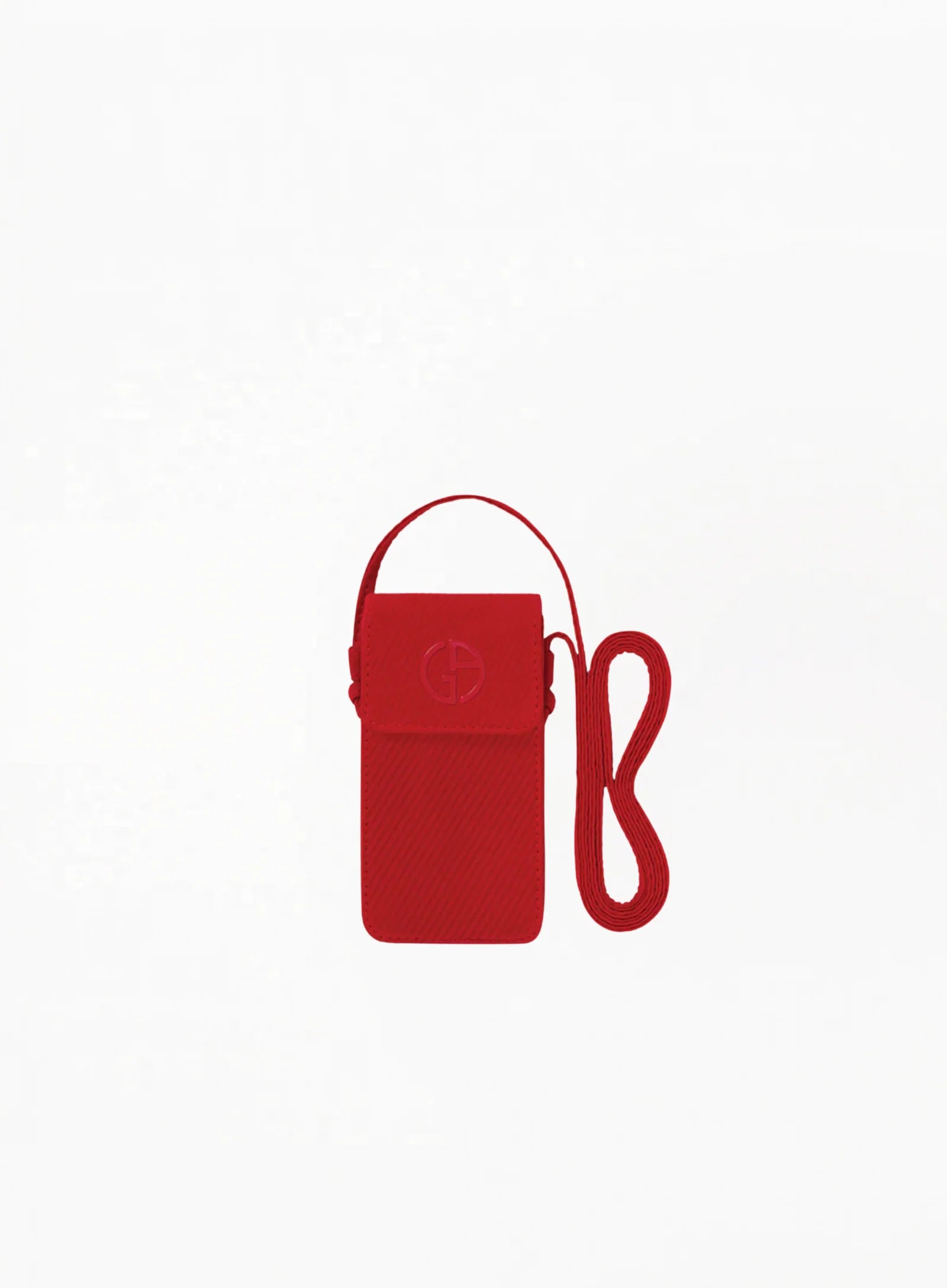 GIORGIO ARMANI Red Lipstick Bag 13x7cm And Armani Lip Charm