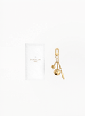 GUERLAIN Gold-Tone Charm Keyring