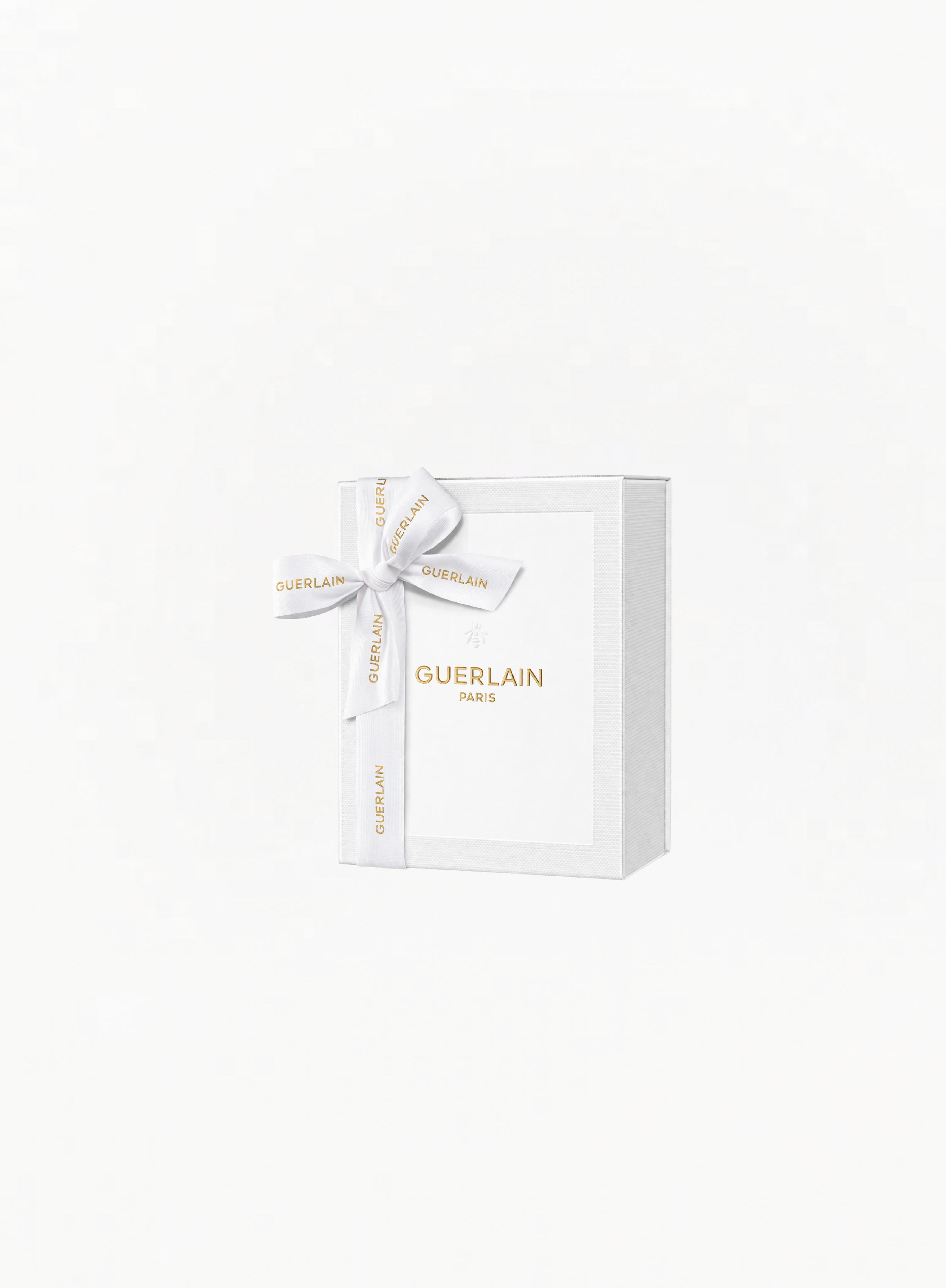 GUERLAIN თეთრი ლიმიტირებული სასაჩუქრე ყუთი ზომა: M - 15.5x20.8სმ