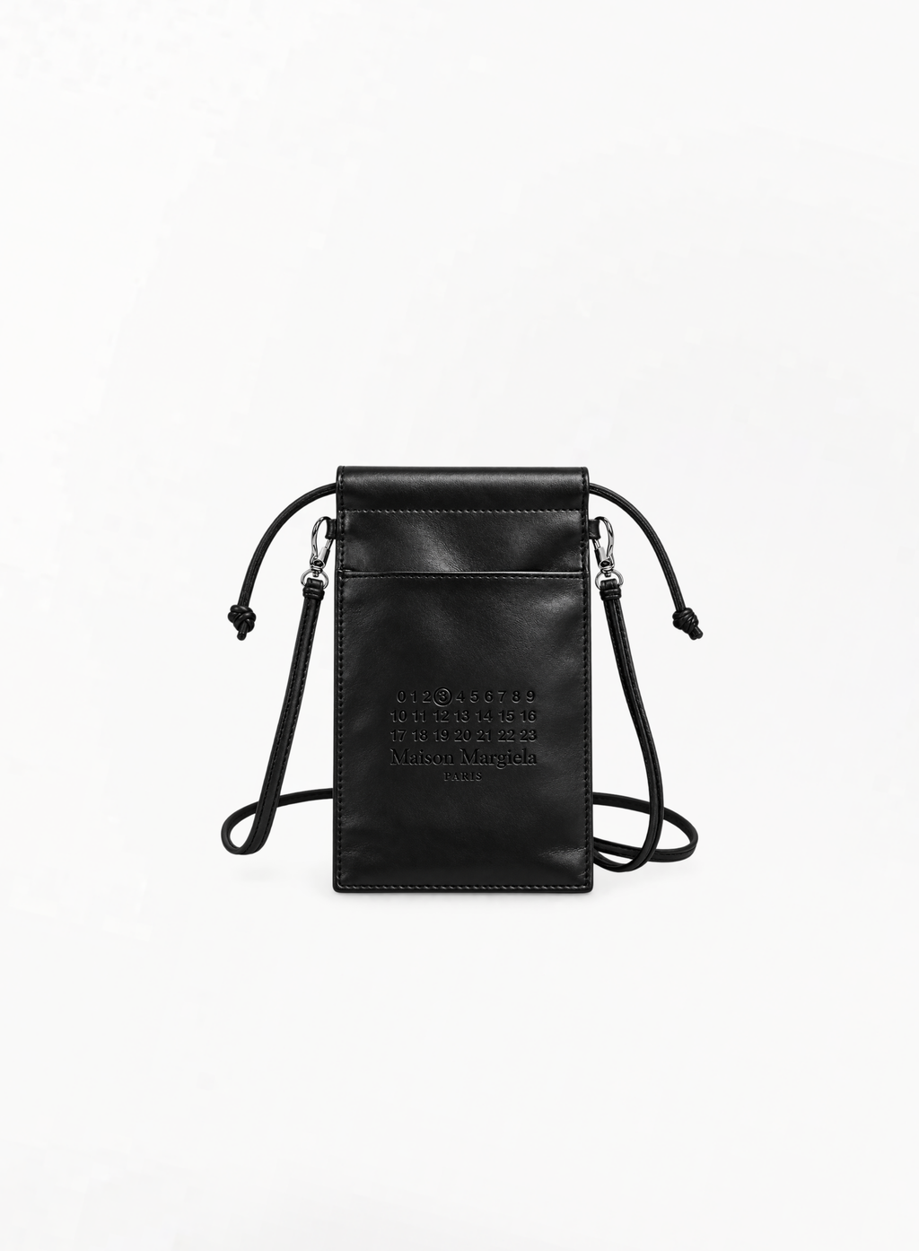 MAISON MARGIELA REPLICA Limited Black Bag with Leather-Effect Finish 19.5x12cm