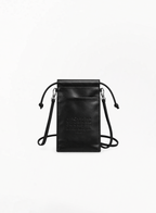 MAISON MARGIELA REPLICA Limited Black Bag with Leather-Effect Finish 19.5x12cm