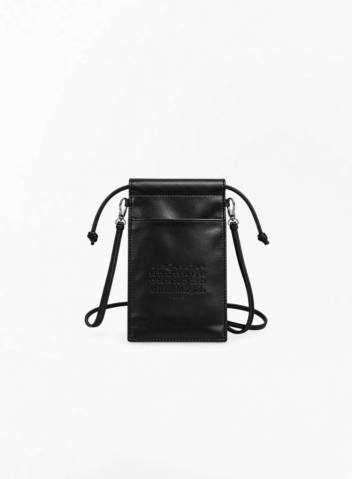 MAISON MARGIELA REPLICA ლიმიტირებული შავი ჩანთა ტყავის ეფექტით 19.5x12სმ