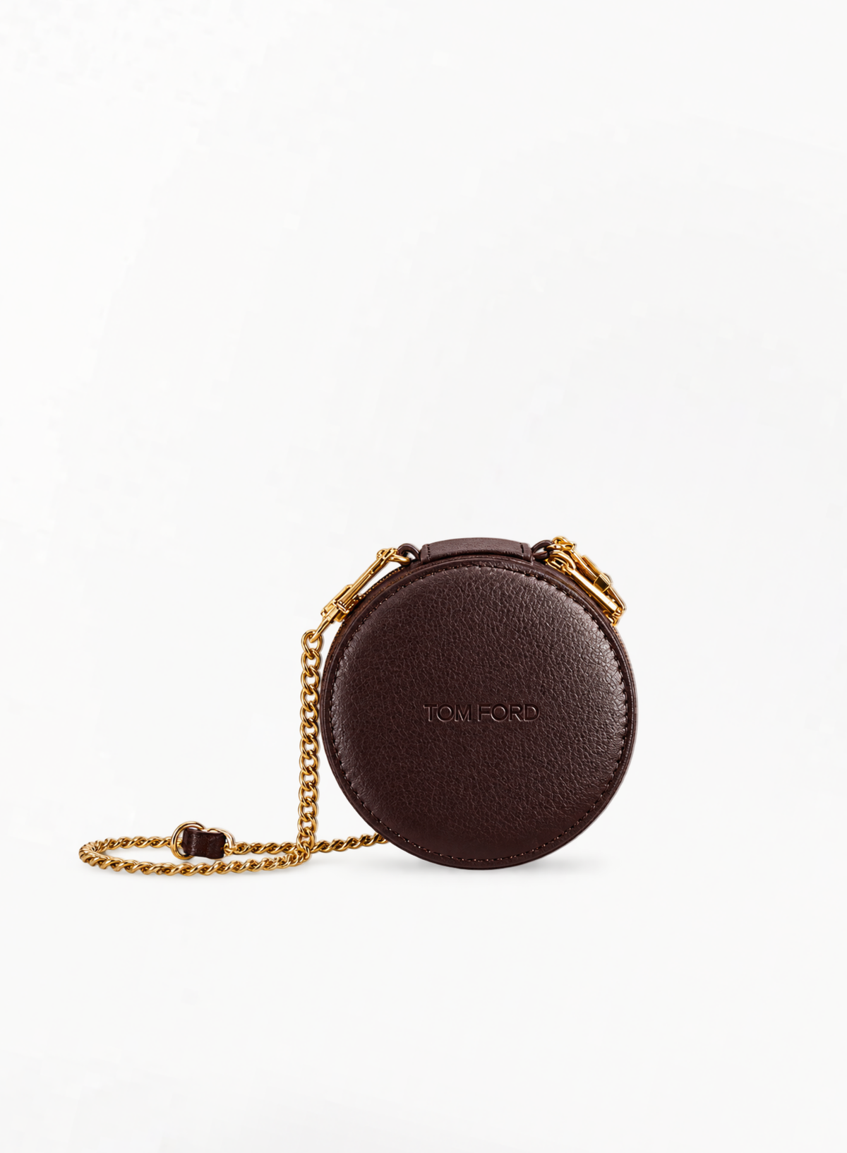 TOM FORD ყავისფერი ჩანთა ლიმიტირებული ხაზი 8.5x8სმ