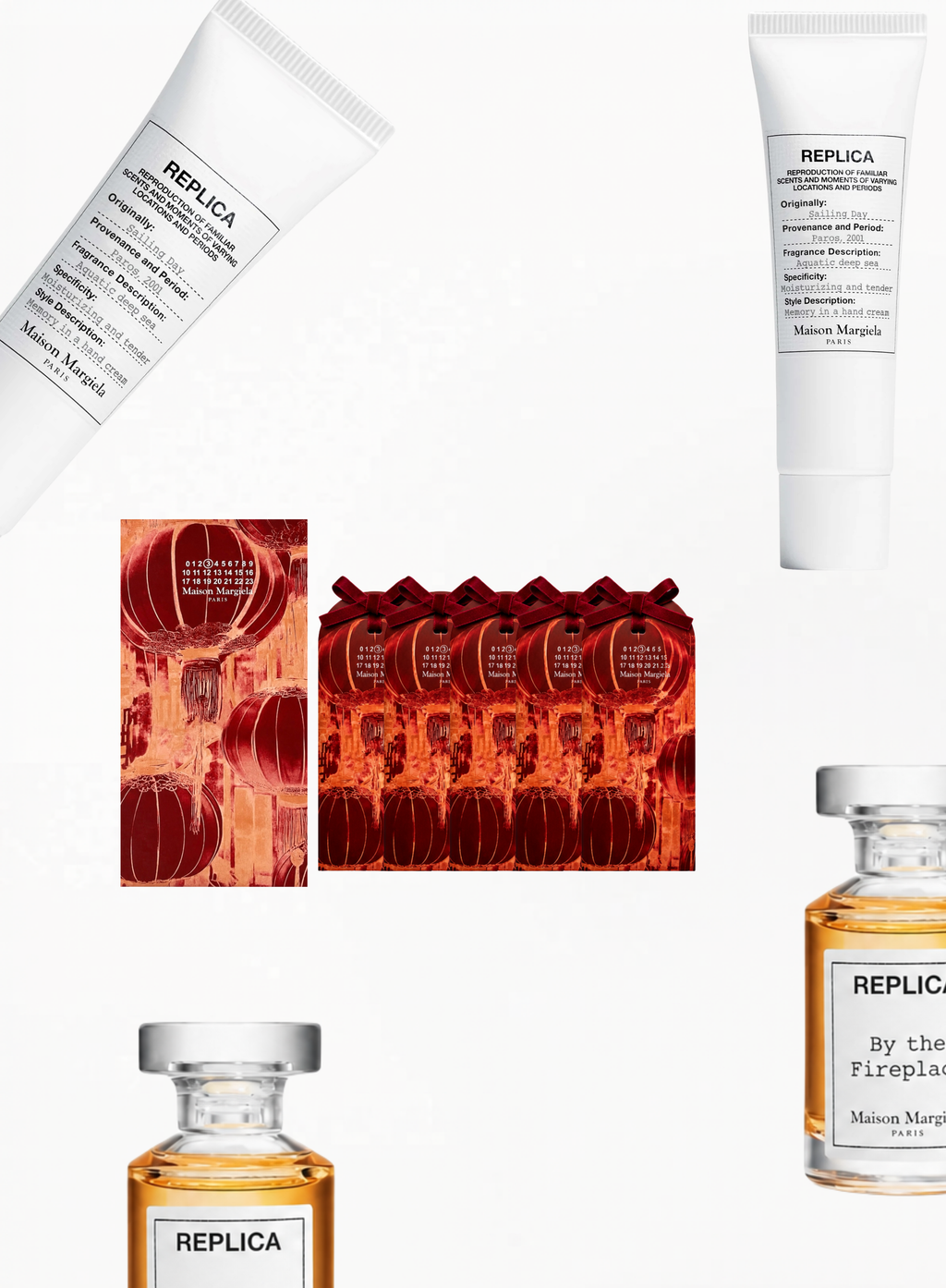 Maison Margiela Gift Set – By The Fireplace 7ML x2 & Sailing Day Hand & Body Cream 15ML
