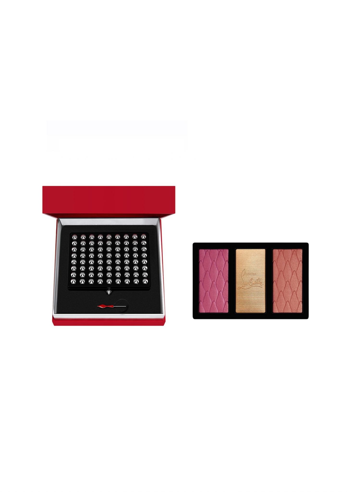 Christian Louboutin Abracadabra La Palette Refillable case - Black / Blush & Highligther refill - So Privé