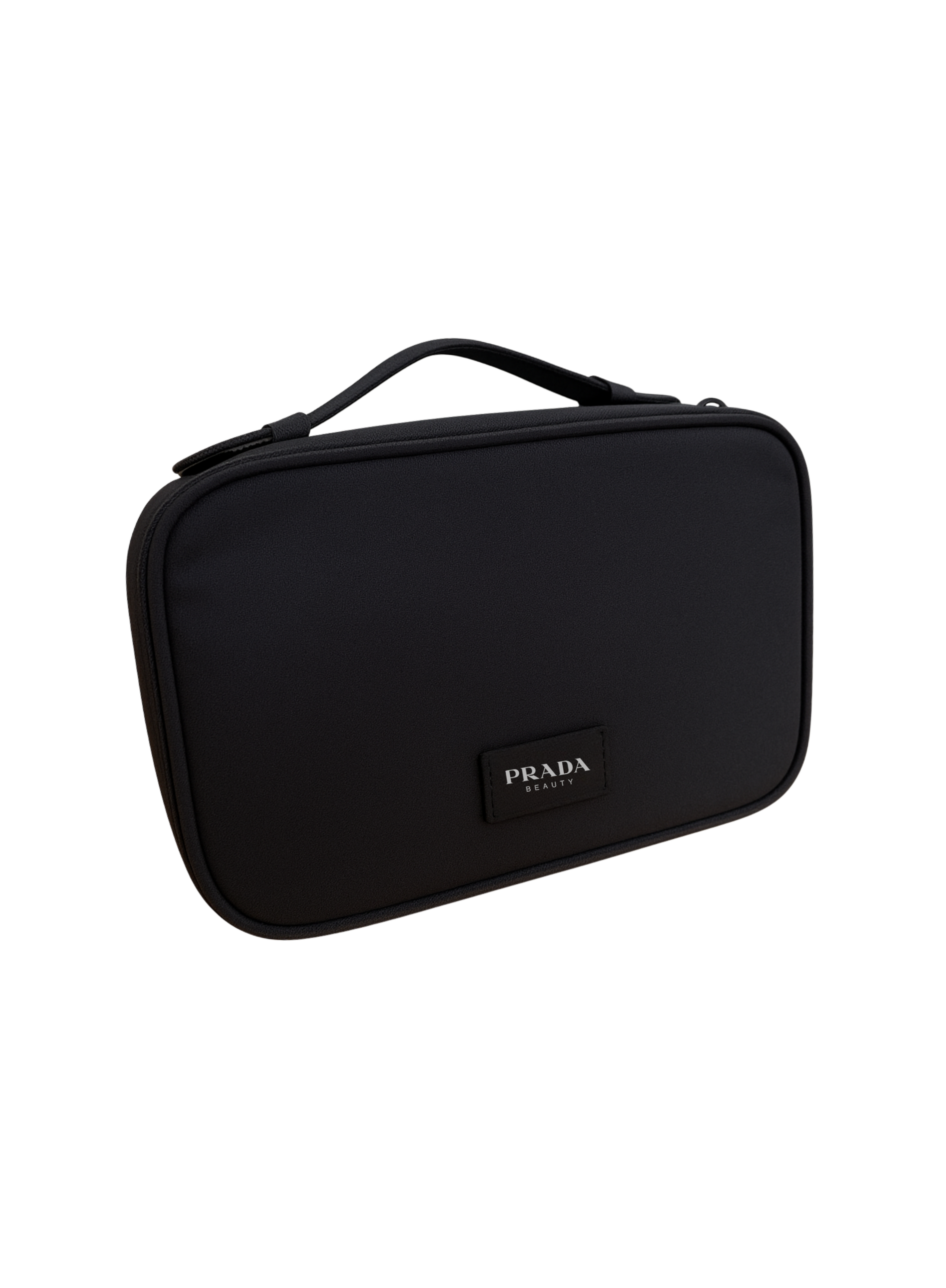 Prada Two-Section Professional Cosmetic Bag with Mirror – Authentic Luxury Accessory
