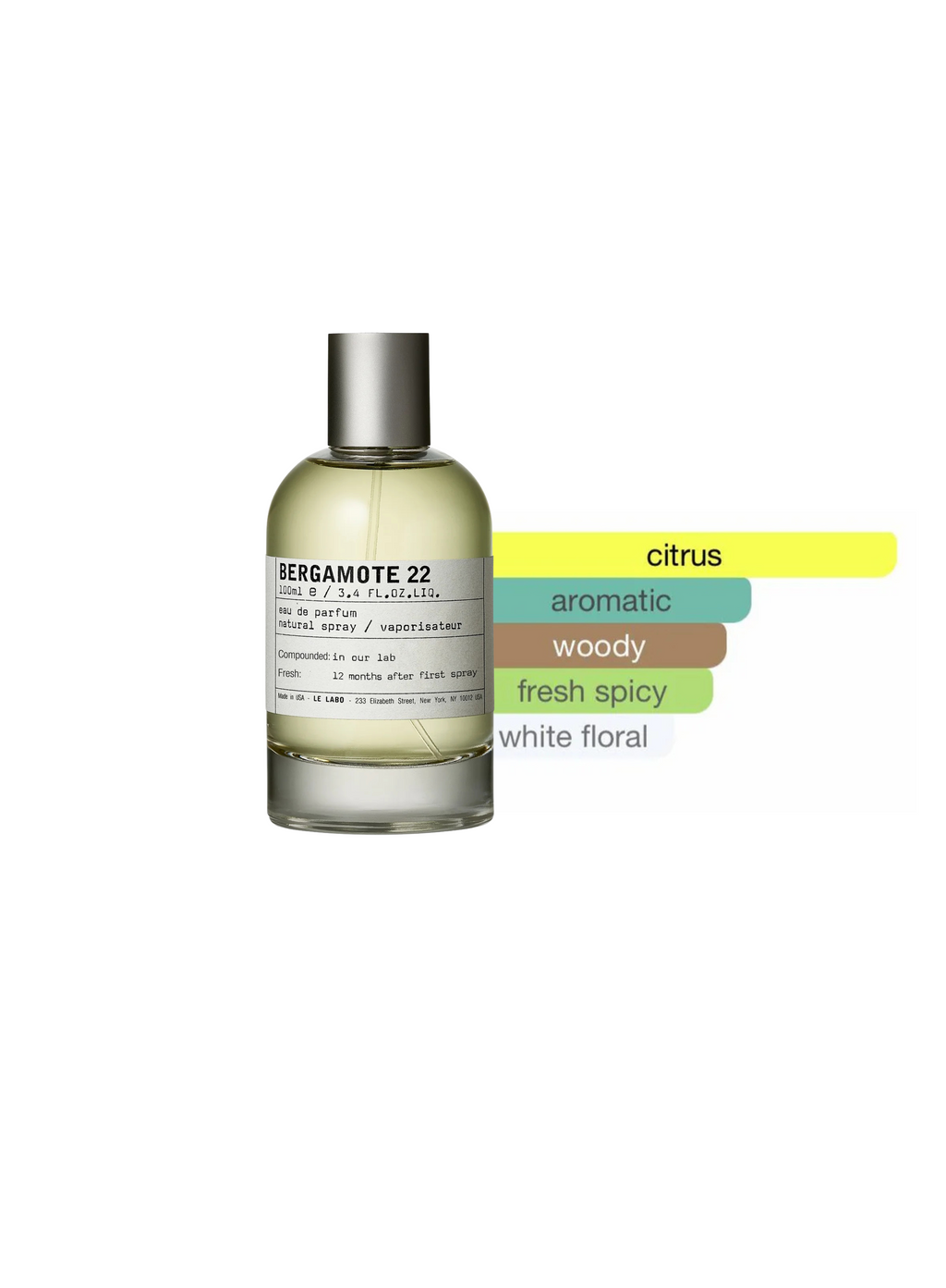 Le Labo Bergamote 22 50ml on white background, exquisite, tbilisi, georgia