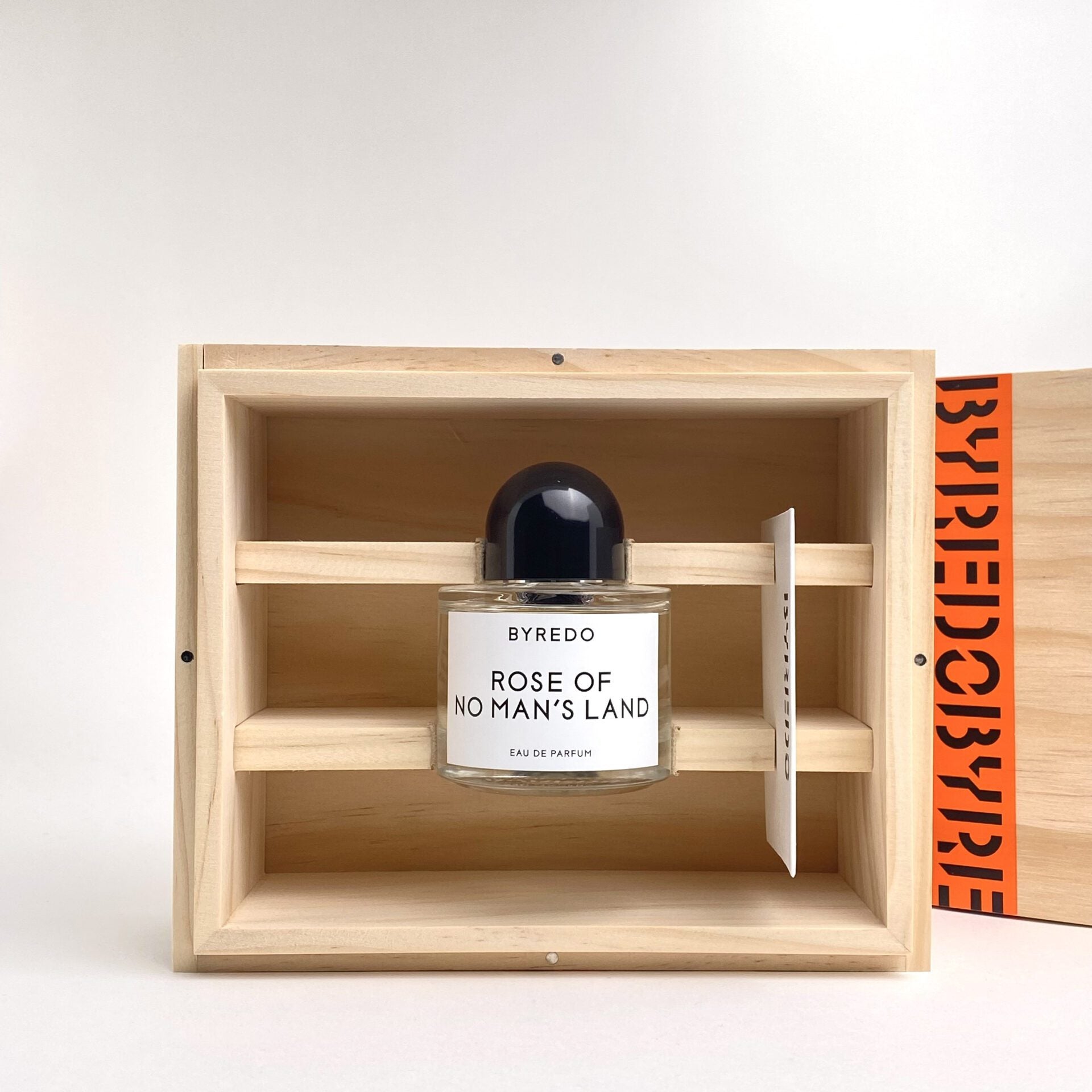 Original Byredo Rose of No Man’s Land Eau de Parfum 50ml in a limited edition wooden display box.