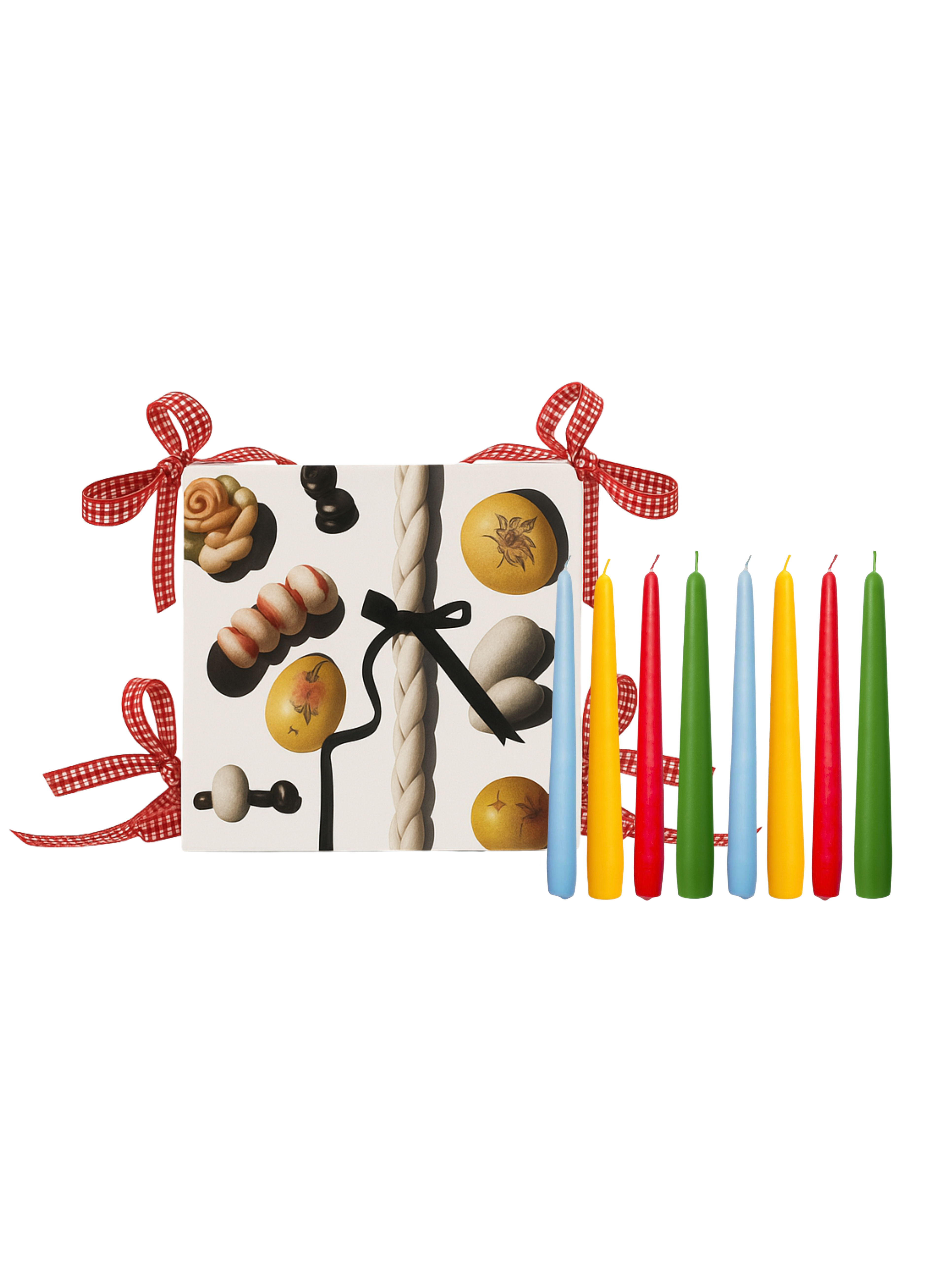 BYREDO Ultra-Limited Edition ხელნაკეთი ფერადი სანთლები 8 ცალი, 540გ