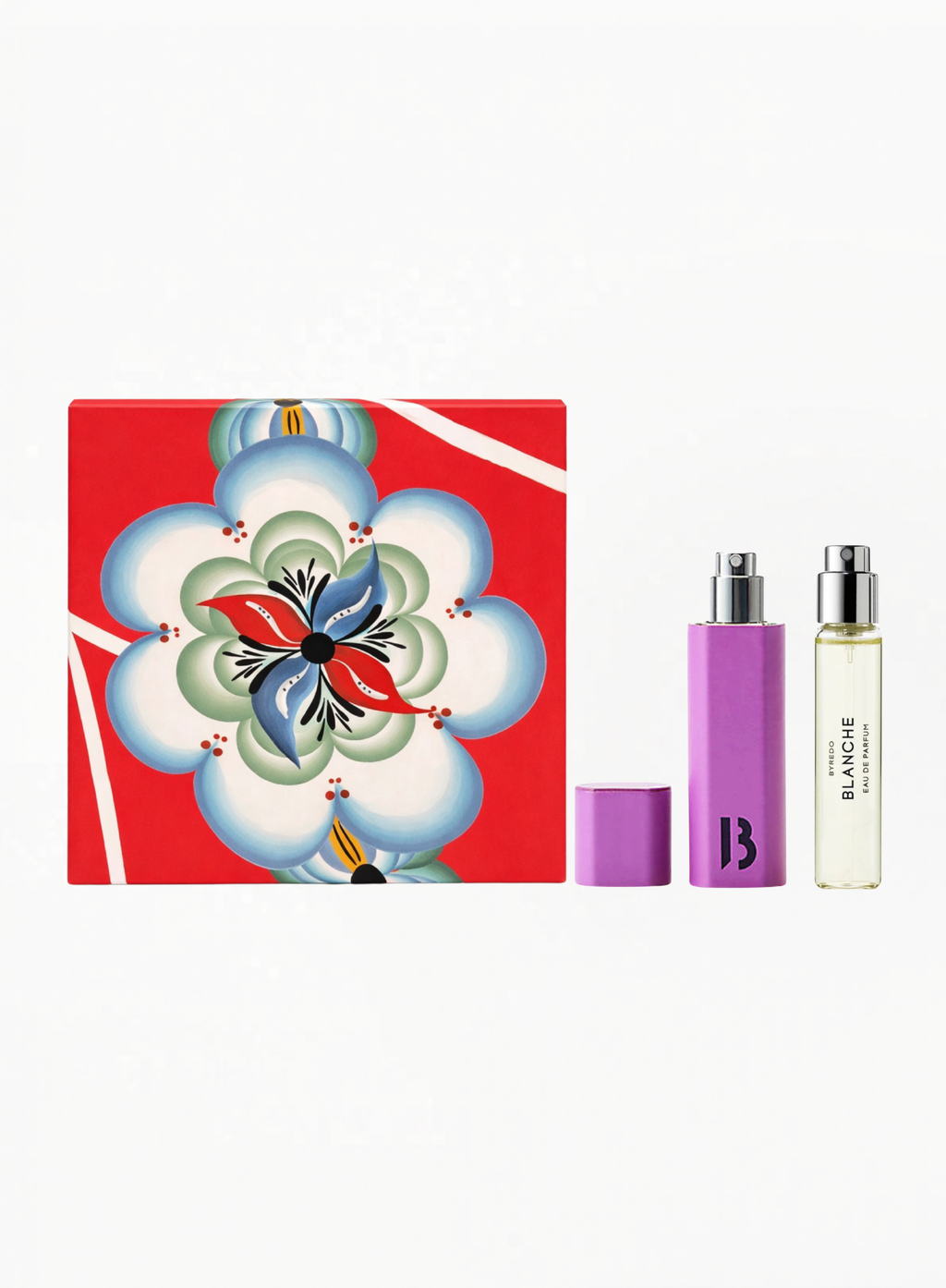 BYREDO Blanche 12ml – Purple Case Gift Set