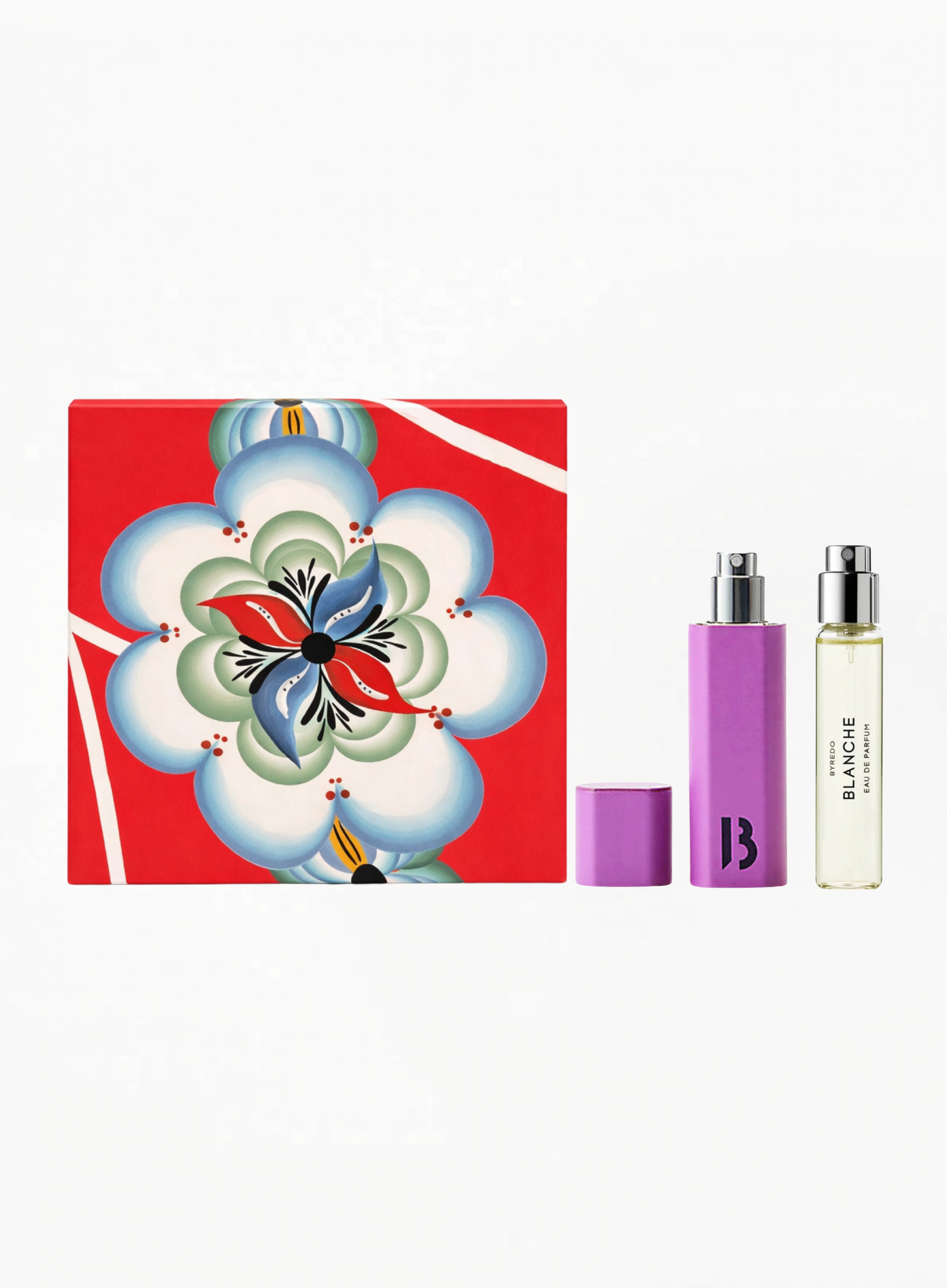 BYREDO Blanche 12ml – Purple Case Gift Set