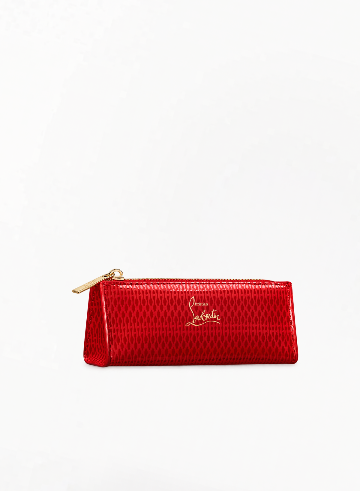 CHRISTIAN LOUBOUTIN წითელი კოსმეტიკური ჩანთა, შეზღუდული გამოშვება ზომა 13.5x5x4სმ