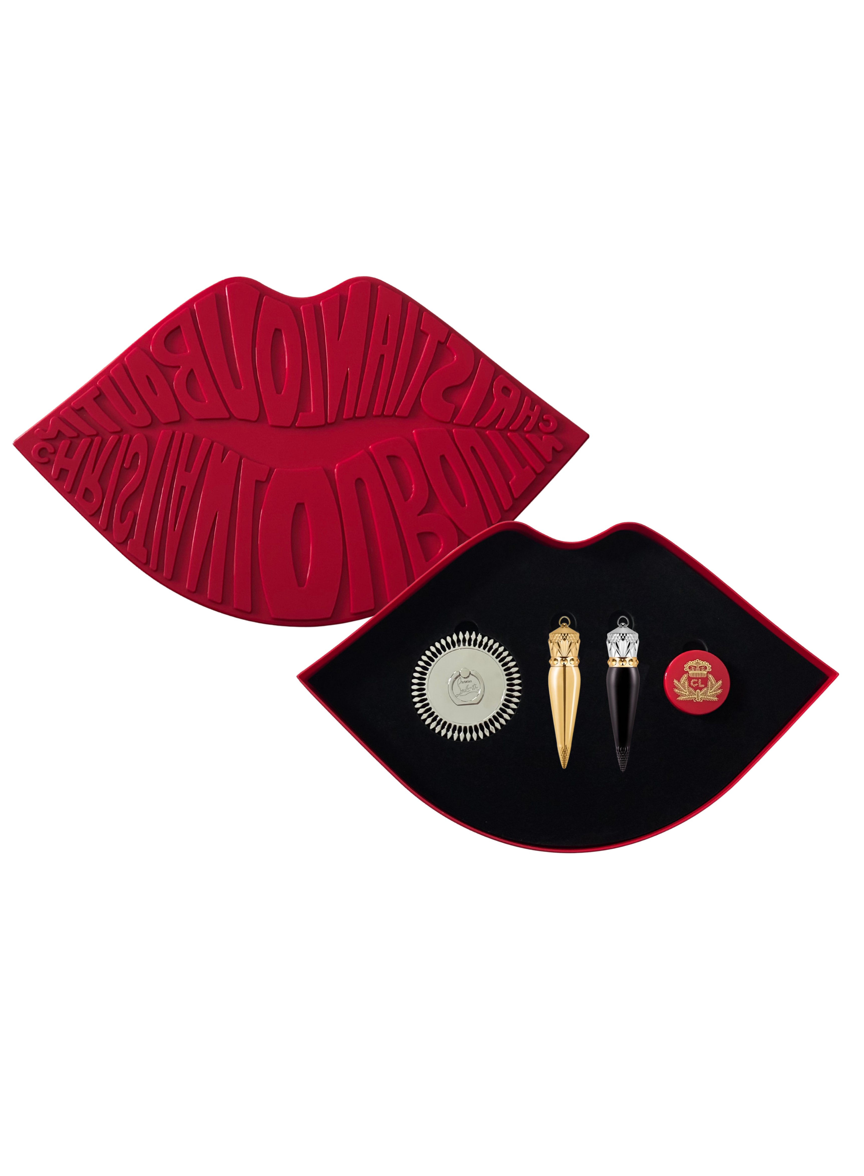 Christian Louboutin Iconic Ultra Limited Edition Set Velvet Matte Lipstick 005M / SILKY SATIN Belly Bloom 011