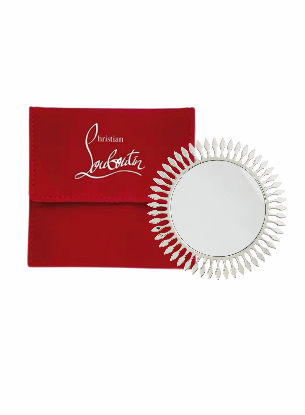 Christian Louboutin-ის დეკორატიული სარკე – წითელ ქეისთან ერთად