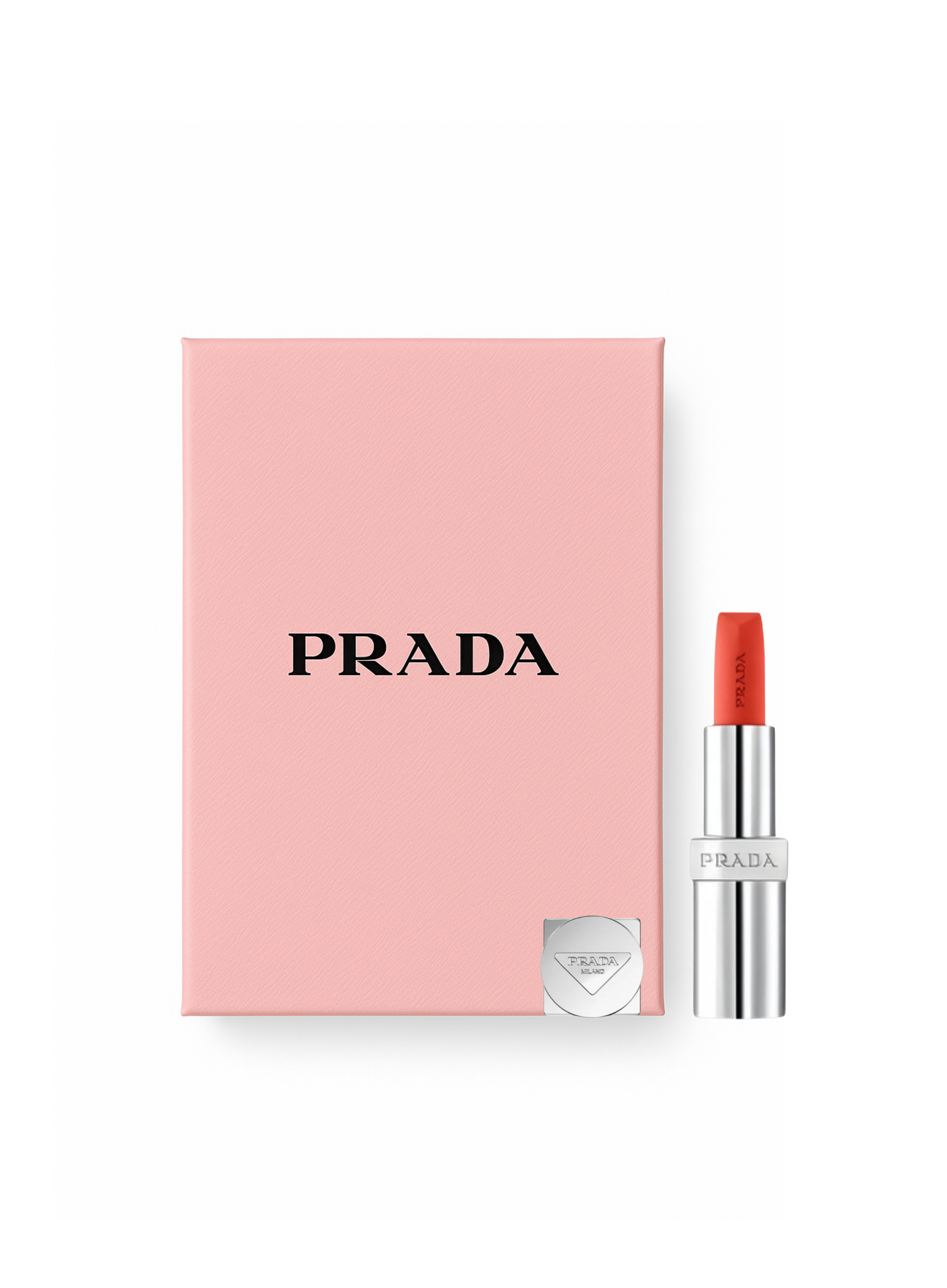 Prada ტუჩსაცხი 0176 NACARAT Monochrome რბილი მატი, ლიმიტირებული სასაჩუქრე ყუთით