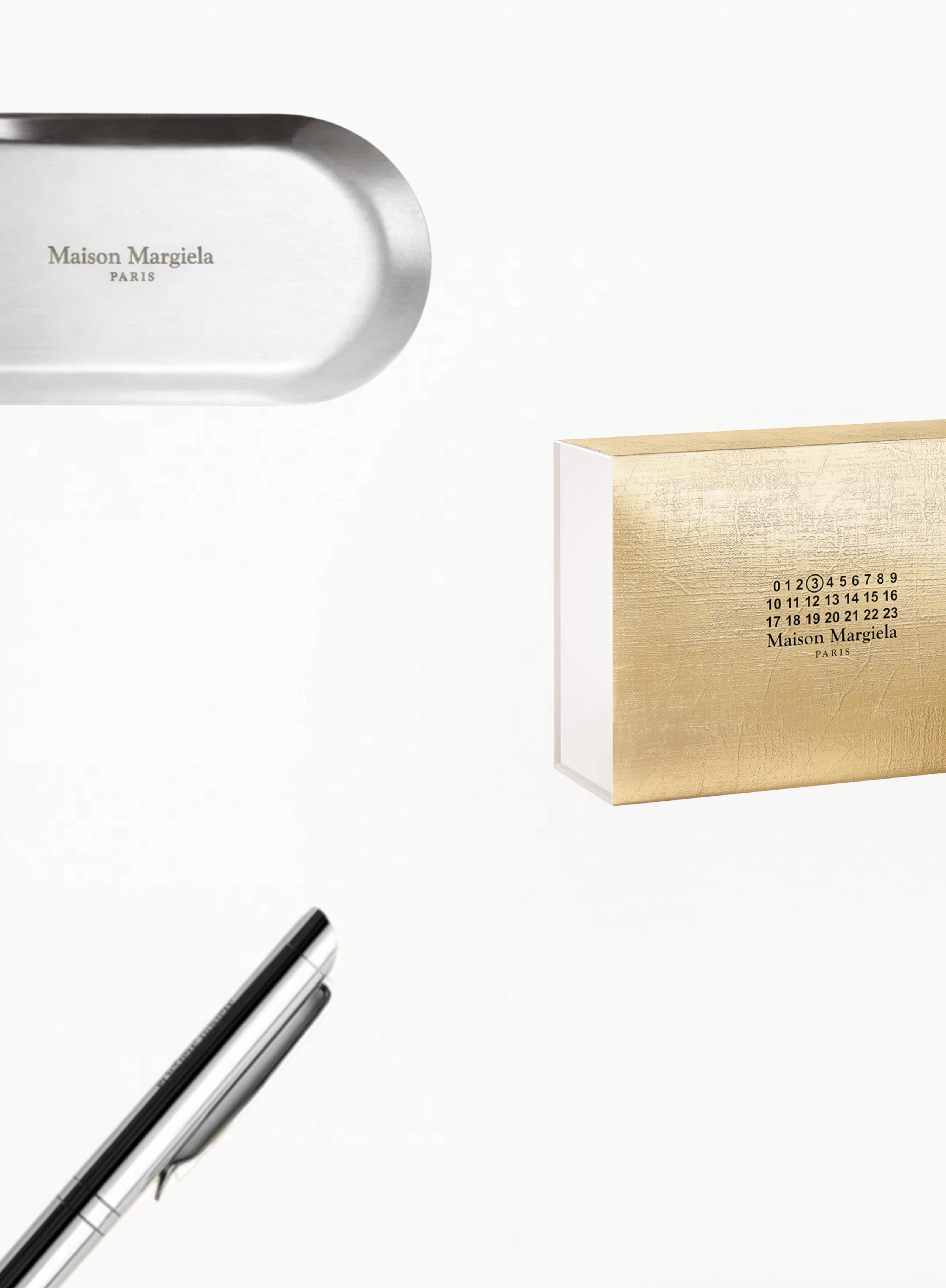 Maison Margiela ქაღალდის დამჭერი – ლიმიტირებული ვერსია ოქროსფერი სასაჩუქრე ყუთით

