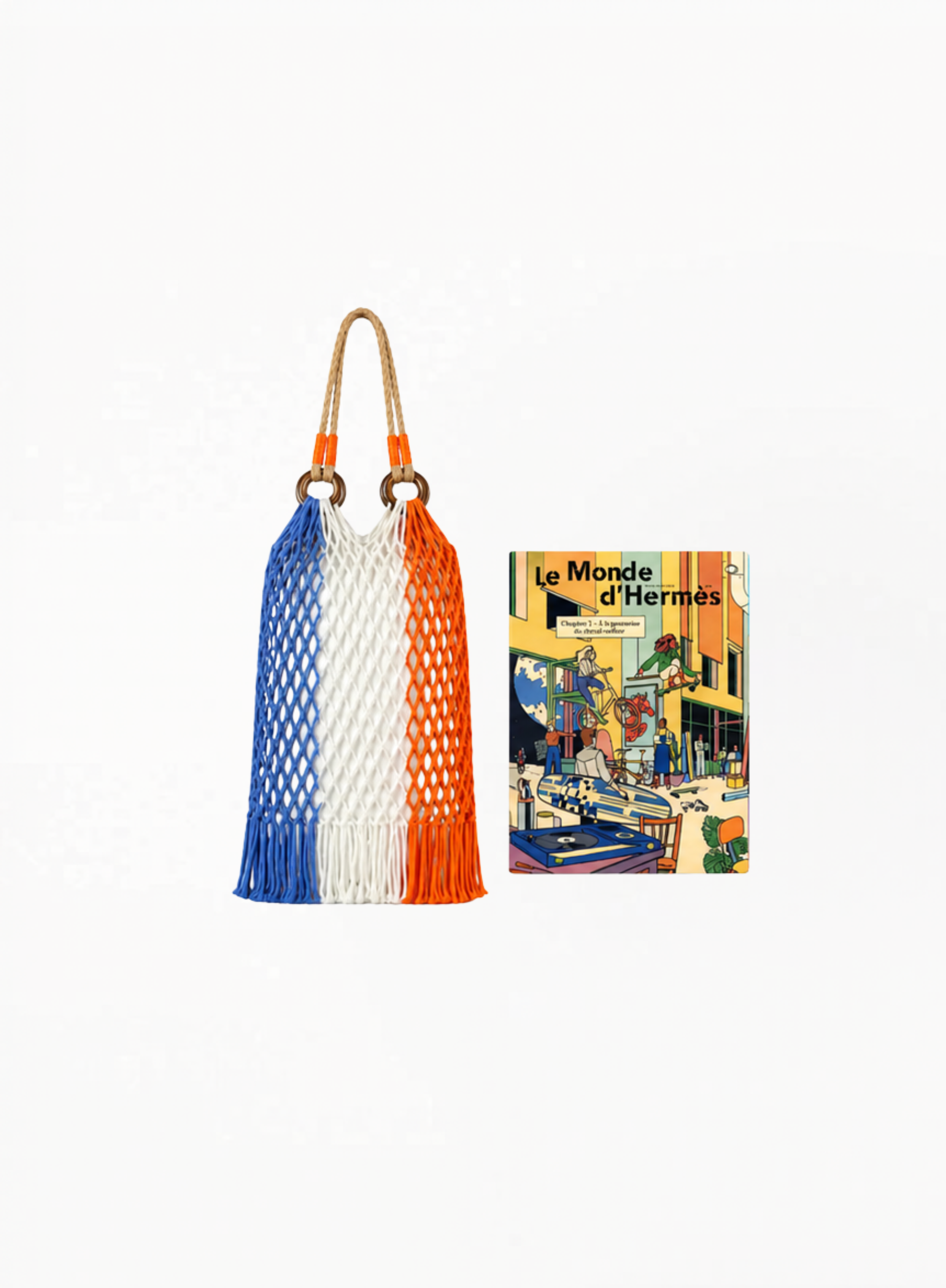 Hermès Shanghai ლიმიტირებული mesh ჩანთა Le Monde d’Hermès-თან ერთად (2023)