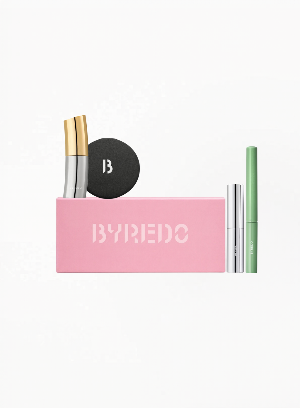 BYREDO Makeup Gift Set – Lipstick, Eyeliner, Cream Stick & Double Mirror
