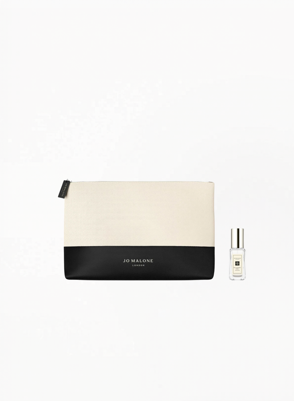 Jo Malone  Black And Cream Color Cosmetics Bag 25x15x7cm And BLACKBERRY & BAY COLOGNE 9ml