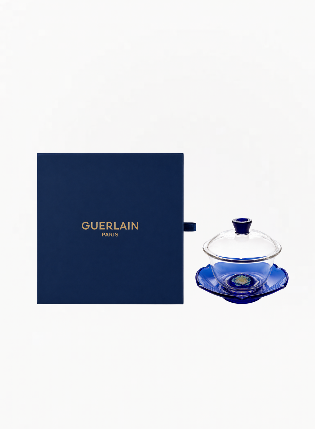 GUERLAIN ლიმიტირებული შუშის ჩაის ფინჯანი თავსახურით