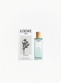 LOEWE Aire Anthesis Eau de Parfum 50ml bottle with a natural wooden cap displayed beside its retail box on a white background.