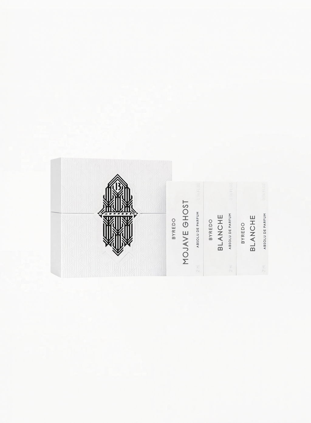 BYREDO Mojave Ghost Absolu de Parfum (x1) & Blanche Absolu de Parfum (x2) – 3 × 2ml Discovery Set