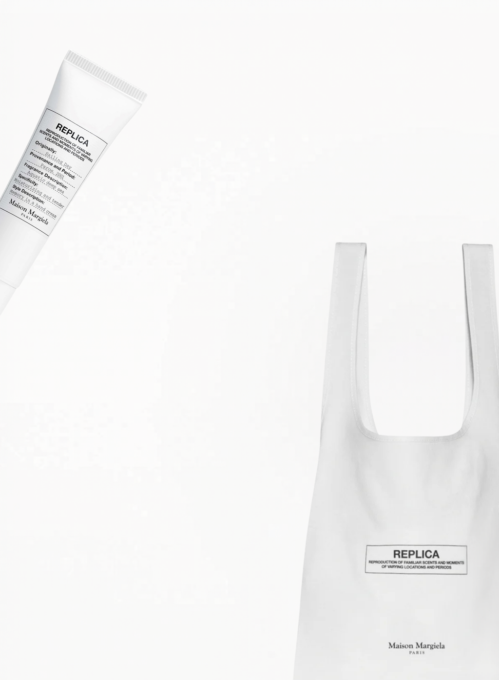 Maison Margiela Cotton Tote Bag 35×32 cm — Complimentary Hand Lotion 15 ml