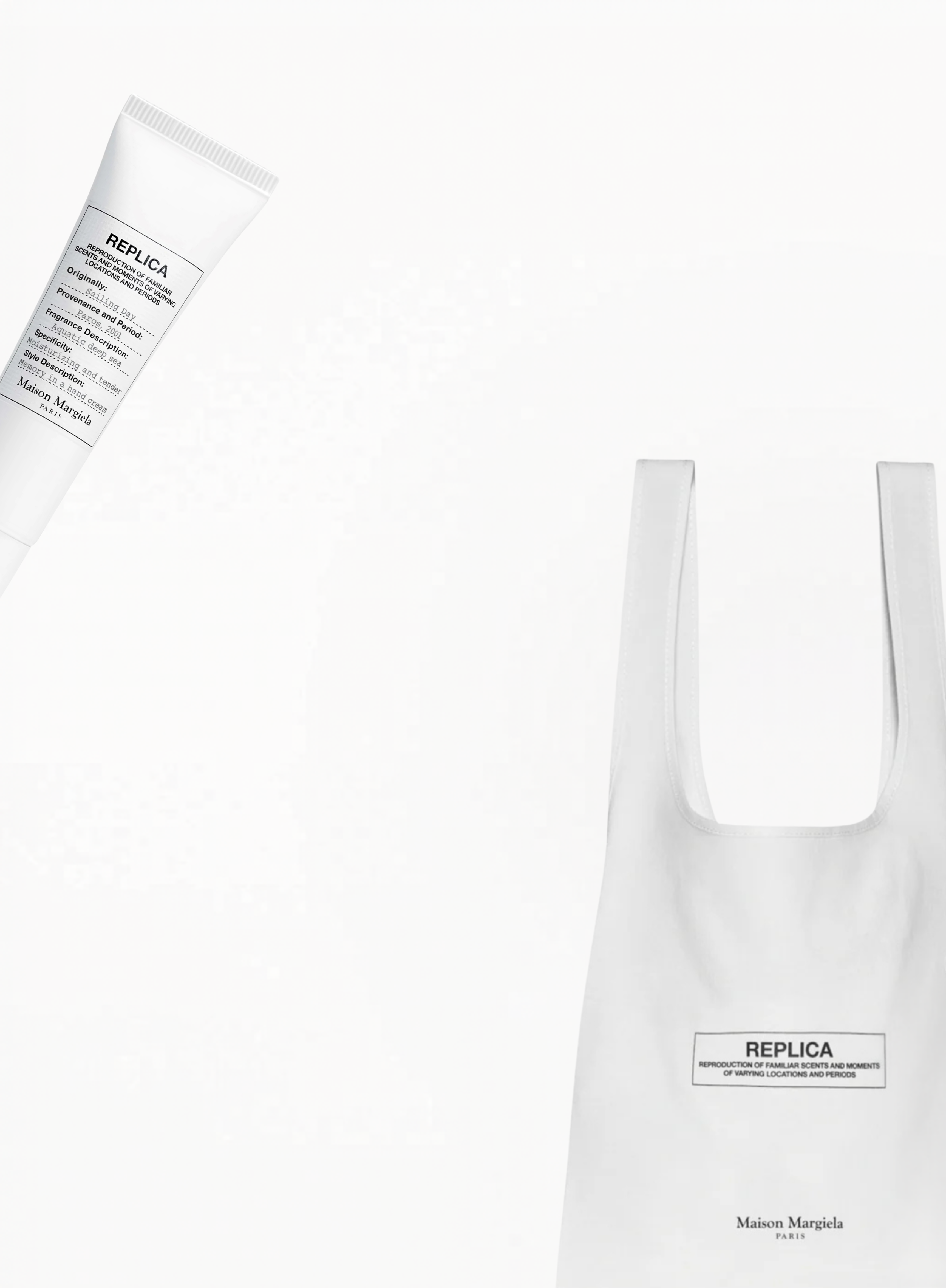 Maison Margiela ბამბის ტოუტ-ჩანთა 35×32 სმ — საჩუქრად ხელის ლოსიონი 15 მლ