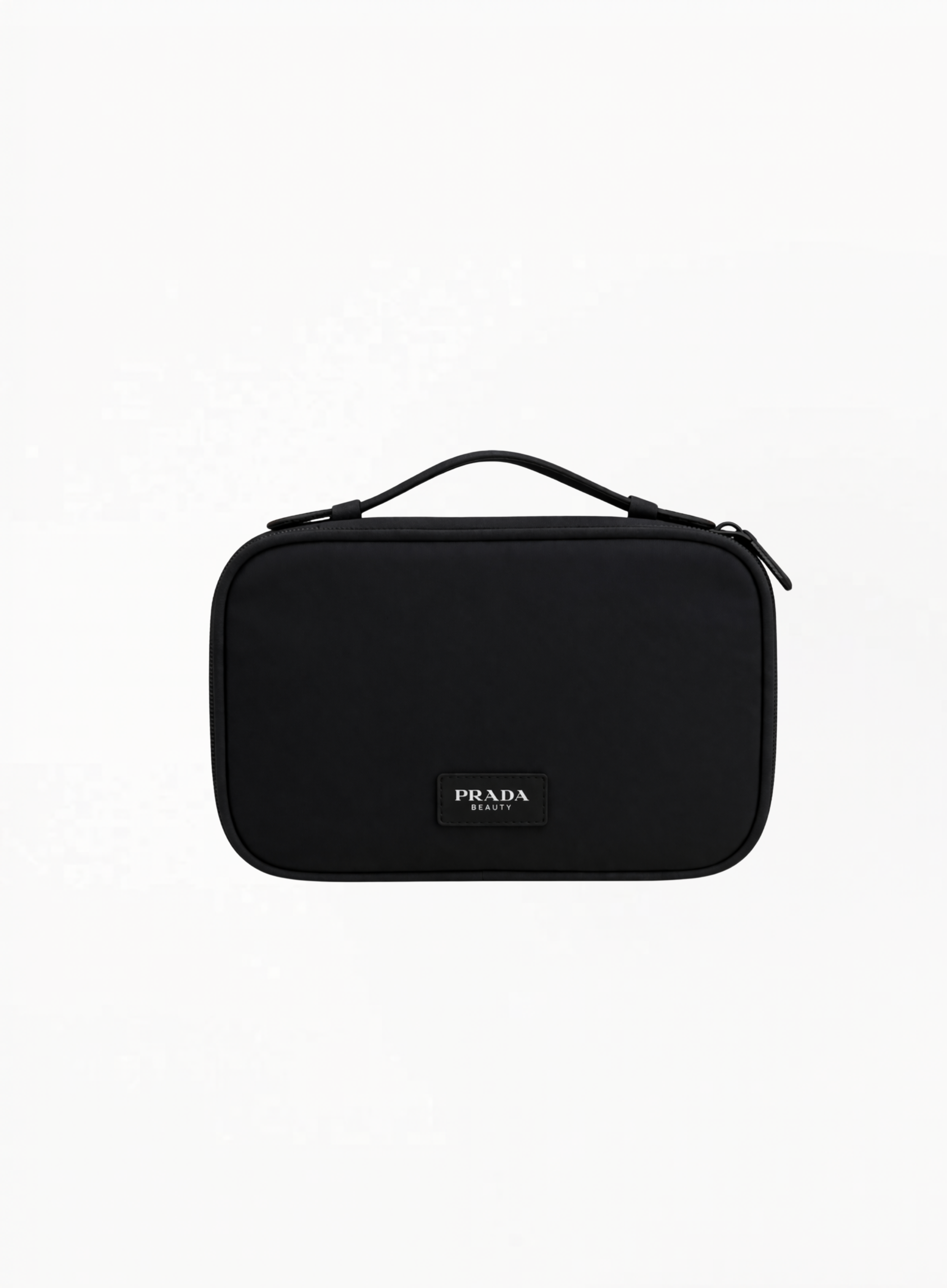 Prada Two-Section Professional Cosmetic Bag with Built-In Mirror