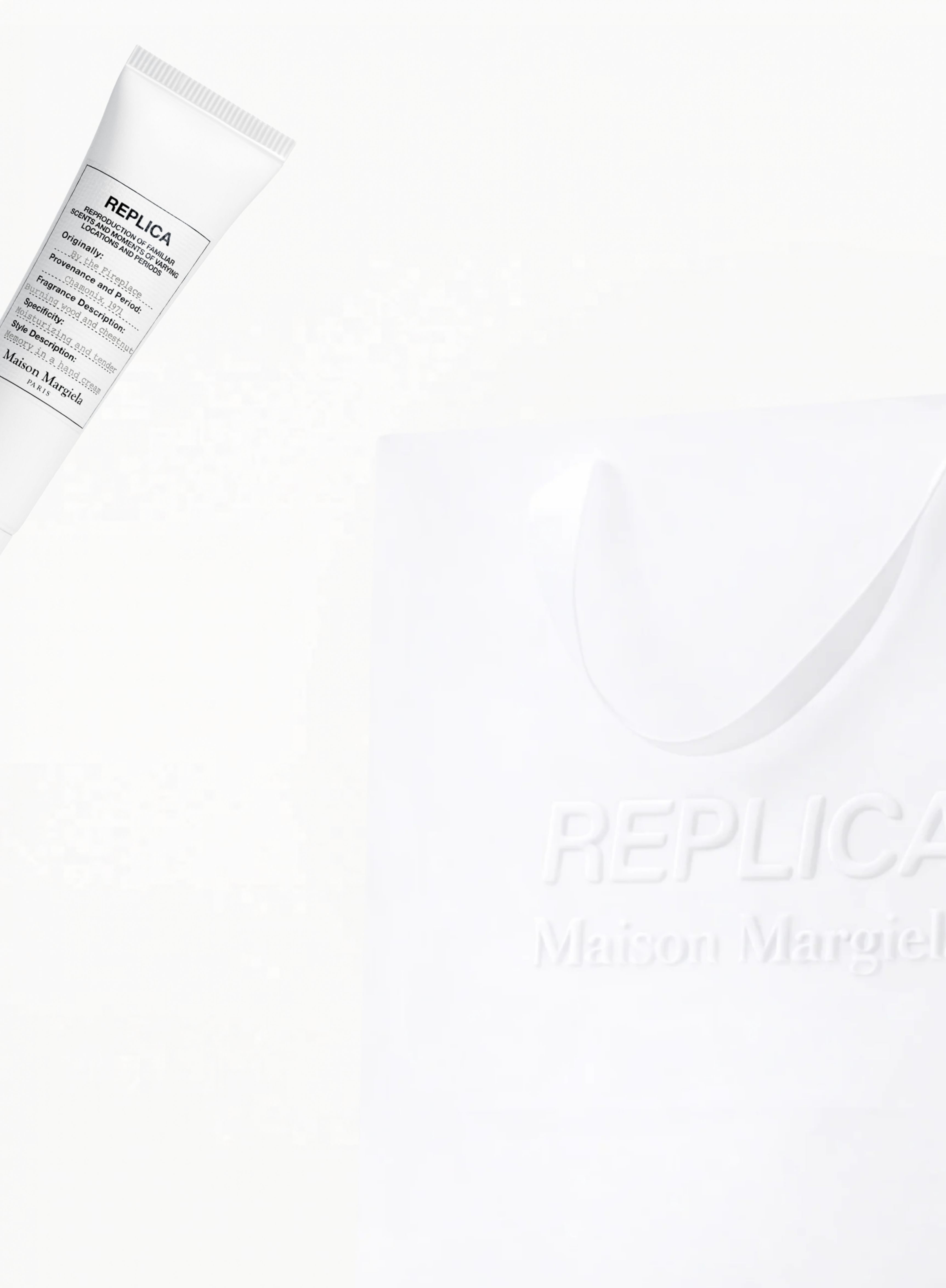 Maison Margiela ტოუტ-ჩანთა და Lazy Sunday Morning სხეულის ლოსიონი