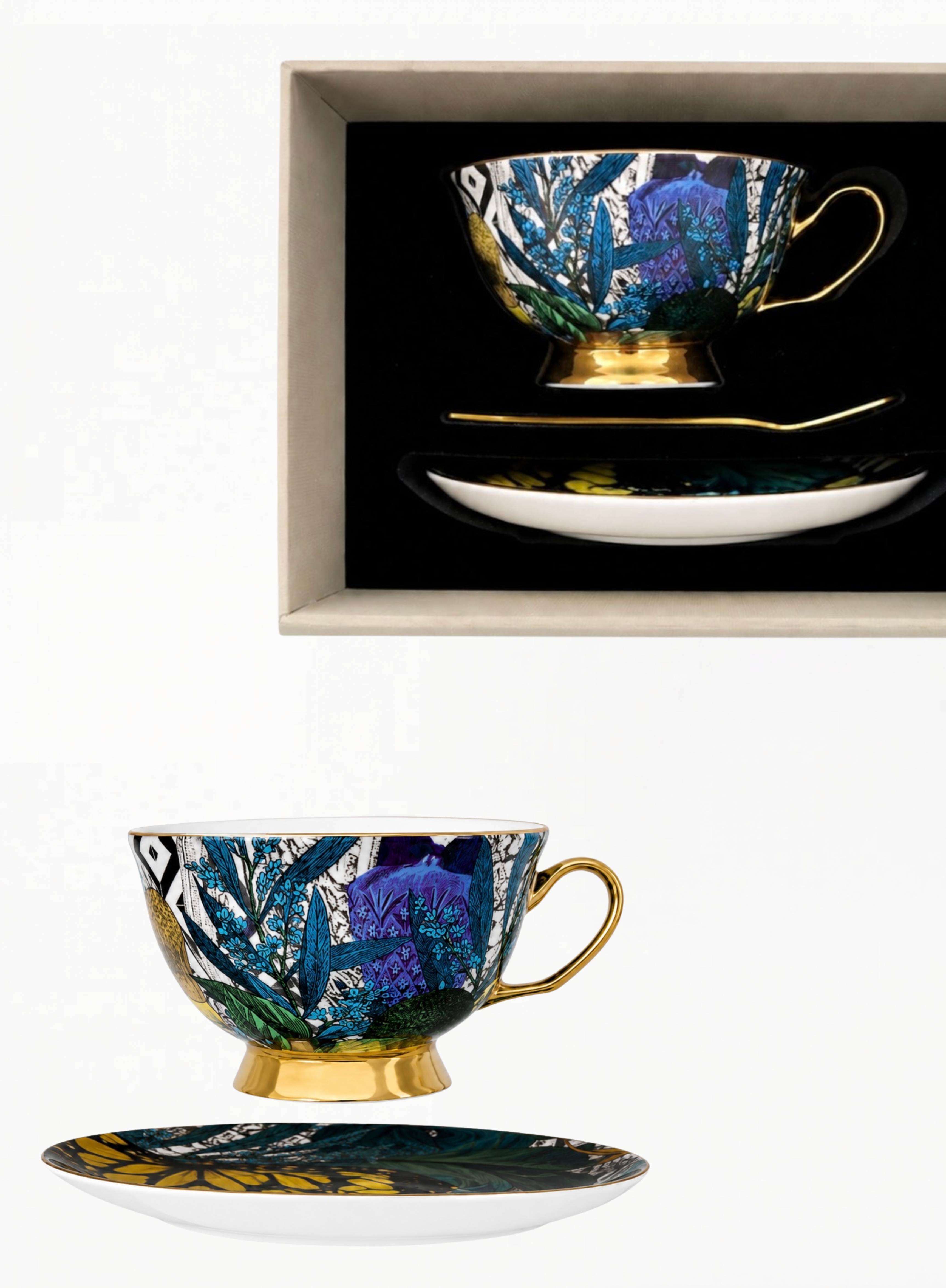 PENHALIGON'S Tea Cup Set with Spoon Limited Edition Box