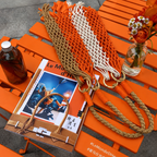 HERMÈS Shanghai ლიმიტირებული ტოუტ-ჩანთა Le Monde d’Hermès-ის საკოლექციო გამოცემით (2022) 26x30სმ