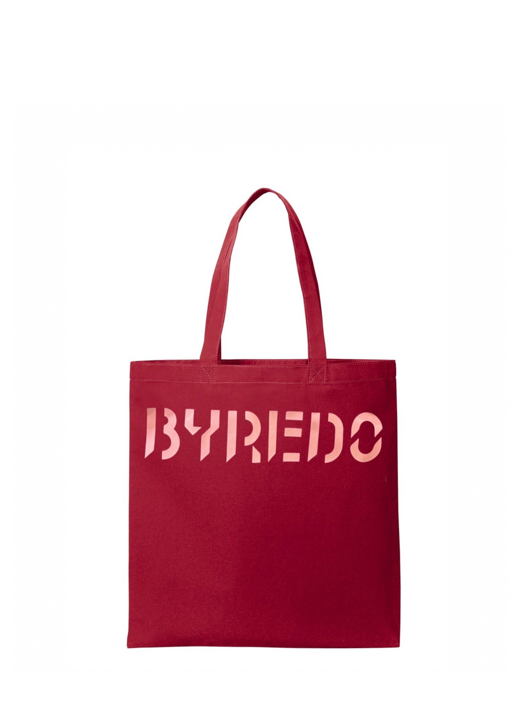 BYREDO Burgundy Canvas Tote Bag 30x25cm