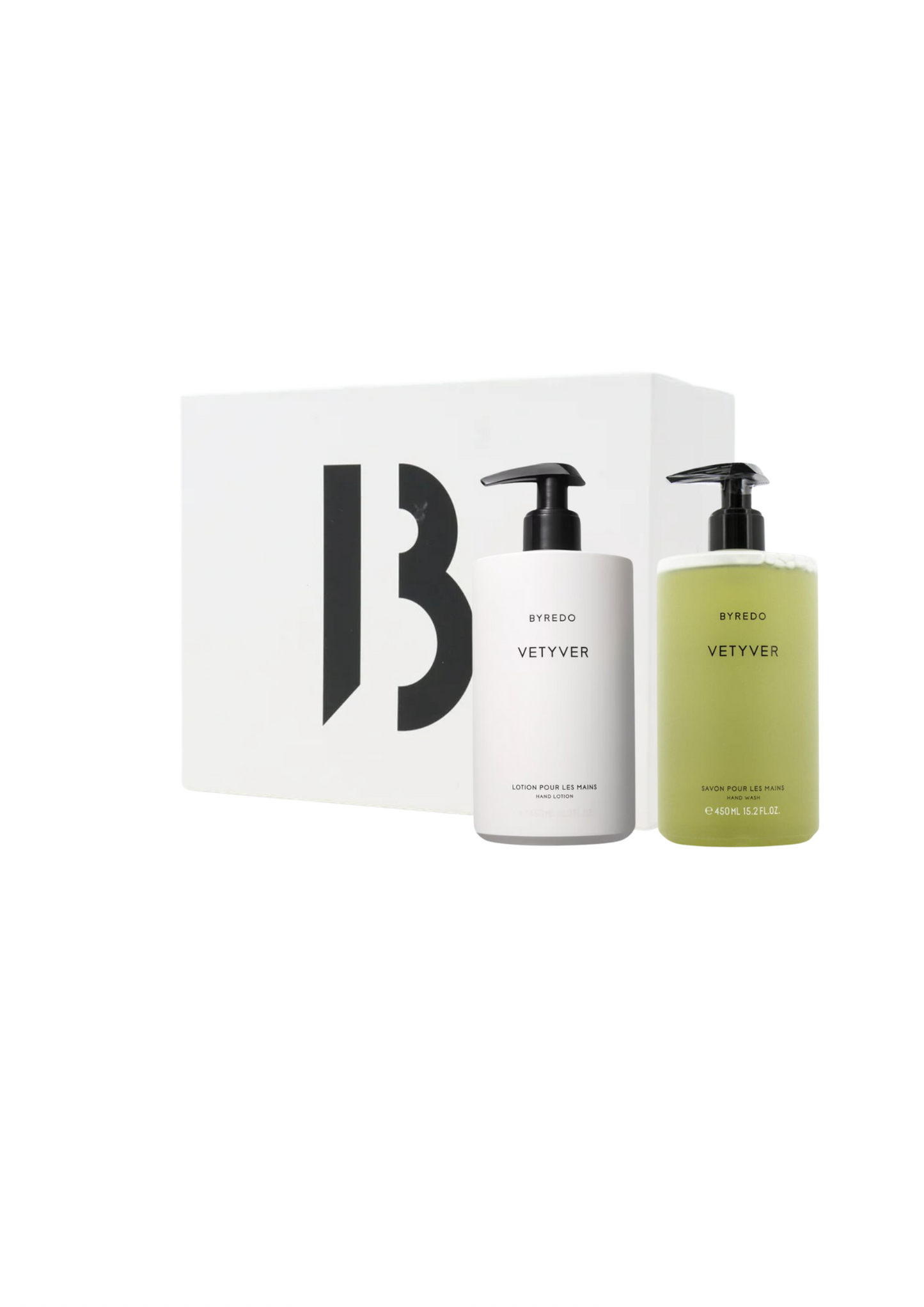 BYREDO VETYVER HAND LOTION 450ml AND VETYVER HAND WASH 450ml