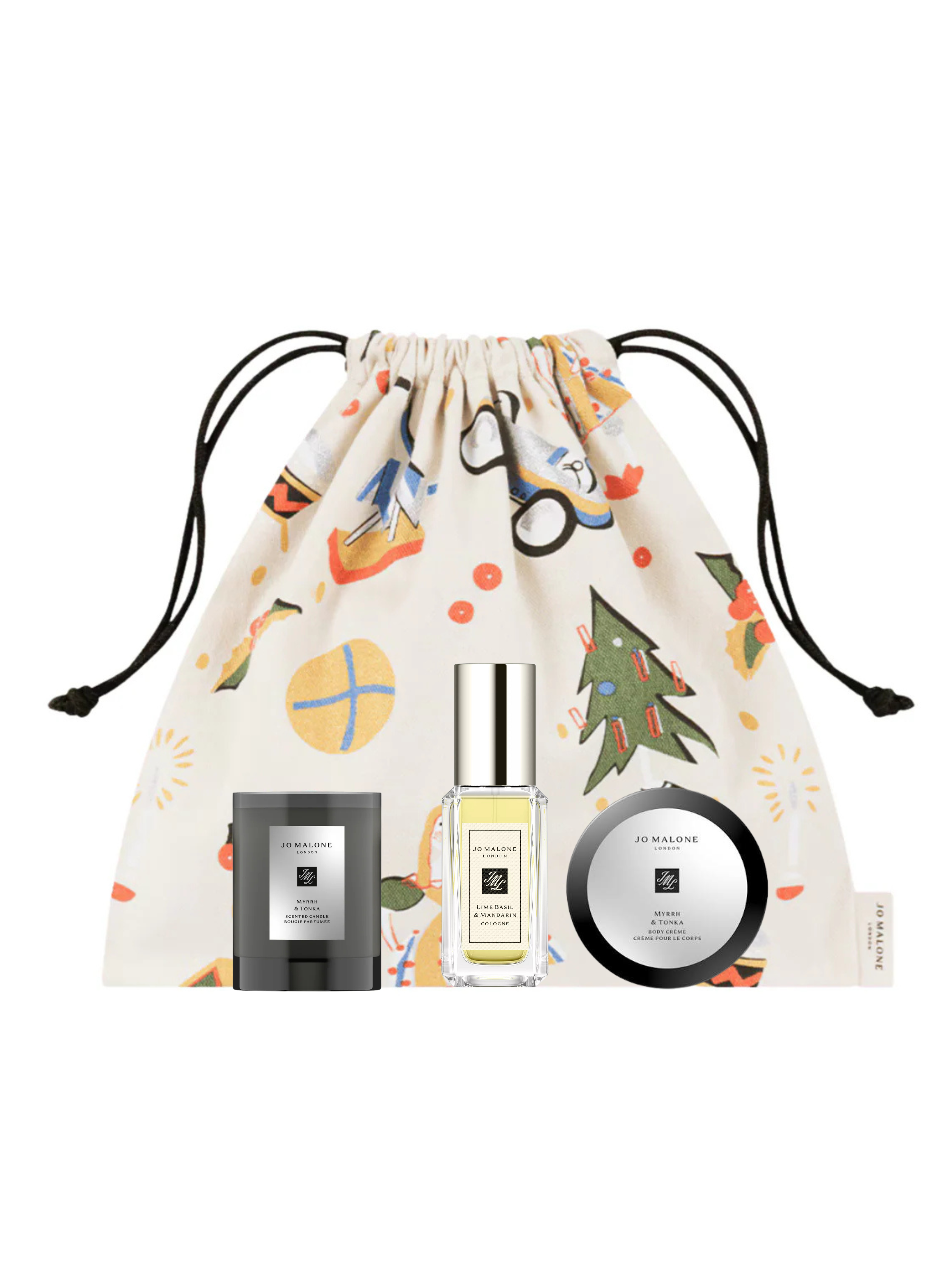 Jo Malone – Lime Basil & Mandarin 9ML + Blackberry & Bay სხეულის კრემი 15ML
