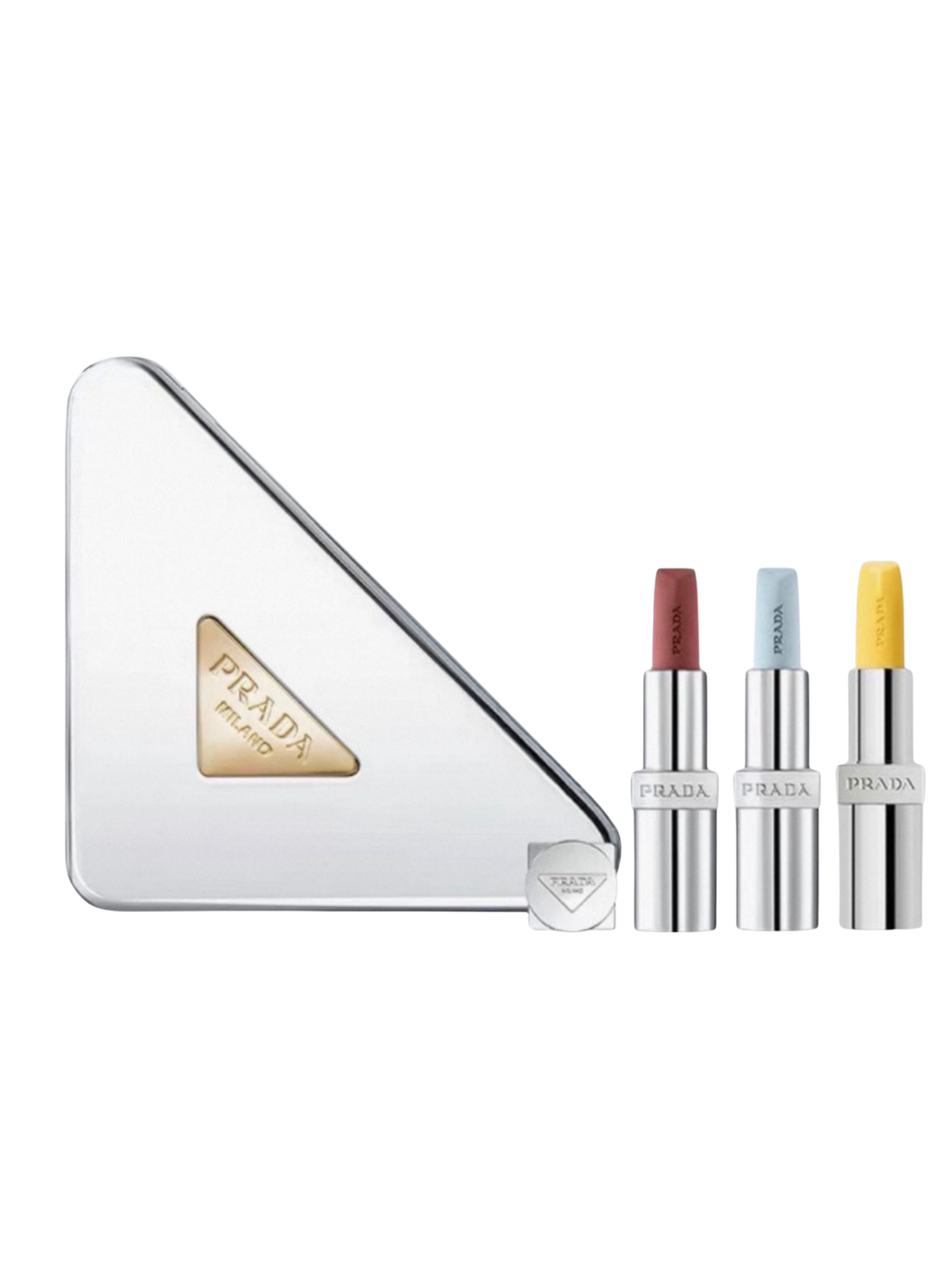 Prada Monochrome Lipstick Clutch Set Of 3