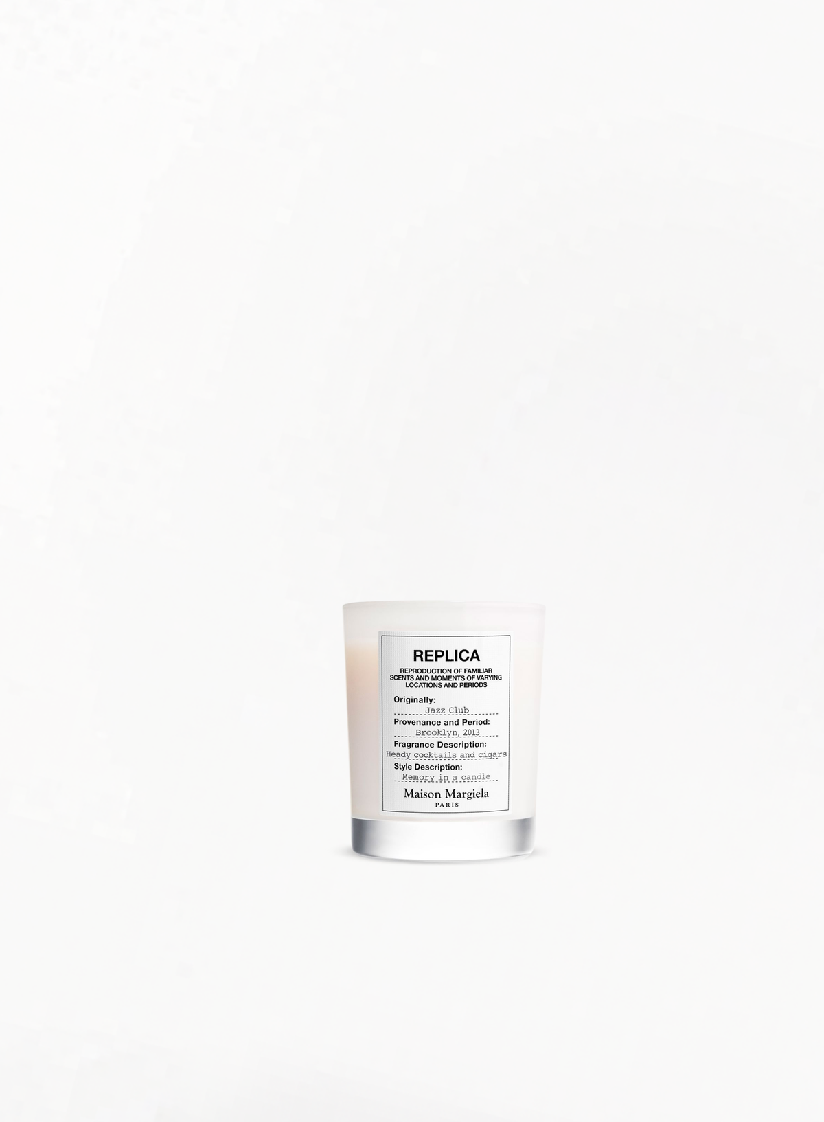 MAISON MARGIELA REPLICA Jazz Club Candle 165G