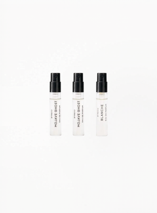 BYREDO Blanche Absolu de Parfum (x1) & Mojave Ghost Absolu de Parfum (x2) – 3 × 2ml Discovery Set