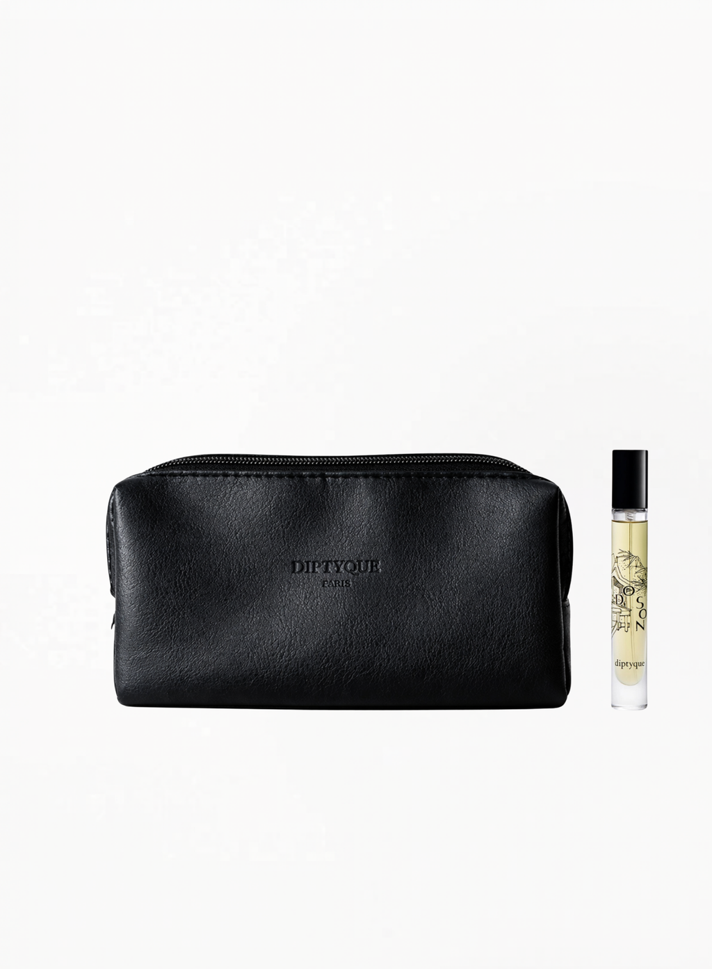 Diptyque x Qatar Airways Black Travel Cosmetics Bag 20x6x12cm And Do Son Eau de Toilette 10ML  – Limited Edition