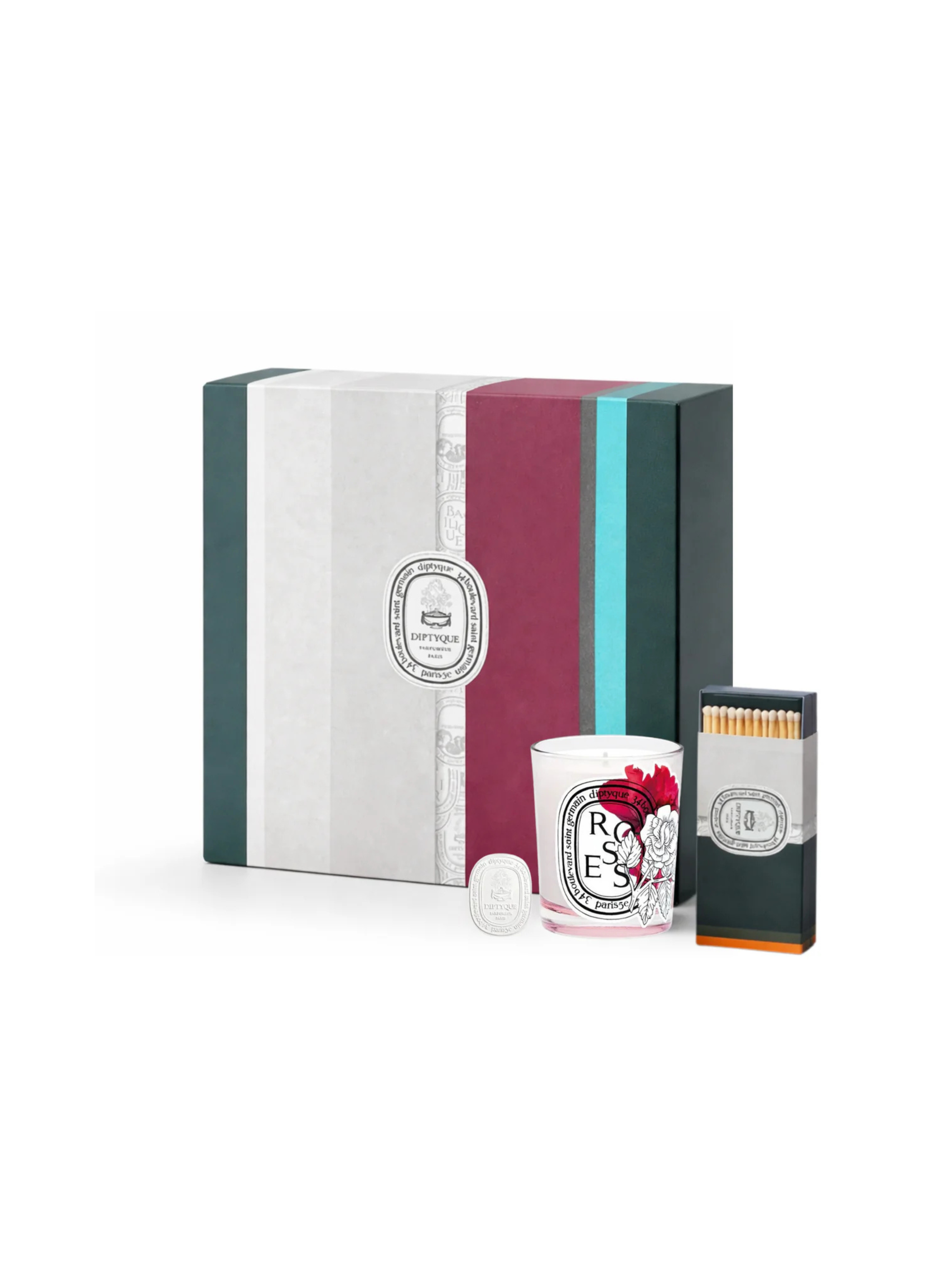 Diptyque Limited Edition Roses Candle 70G & Matches Gift Set